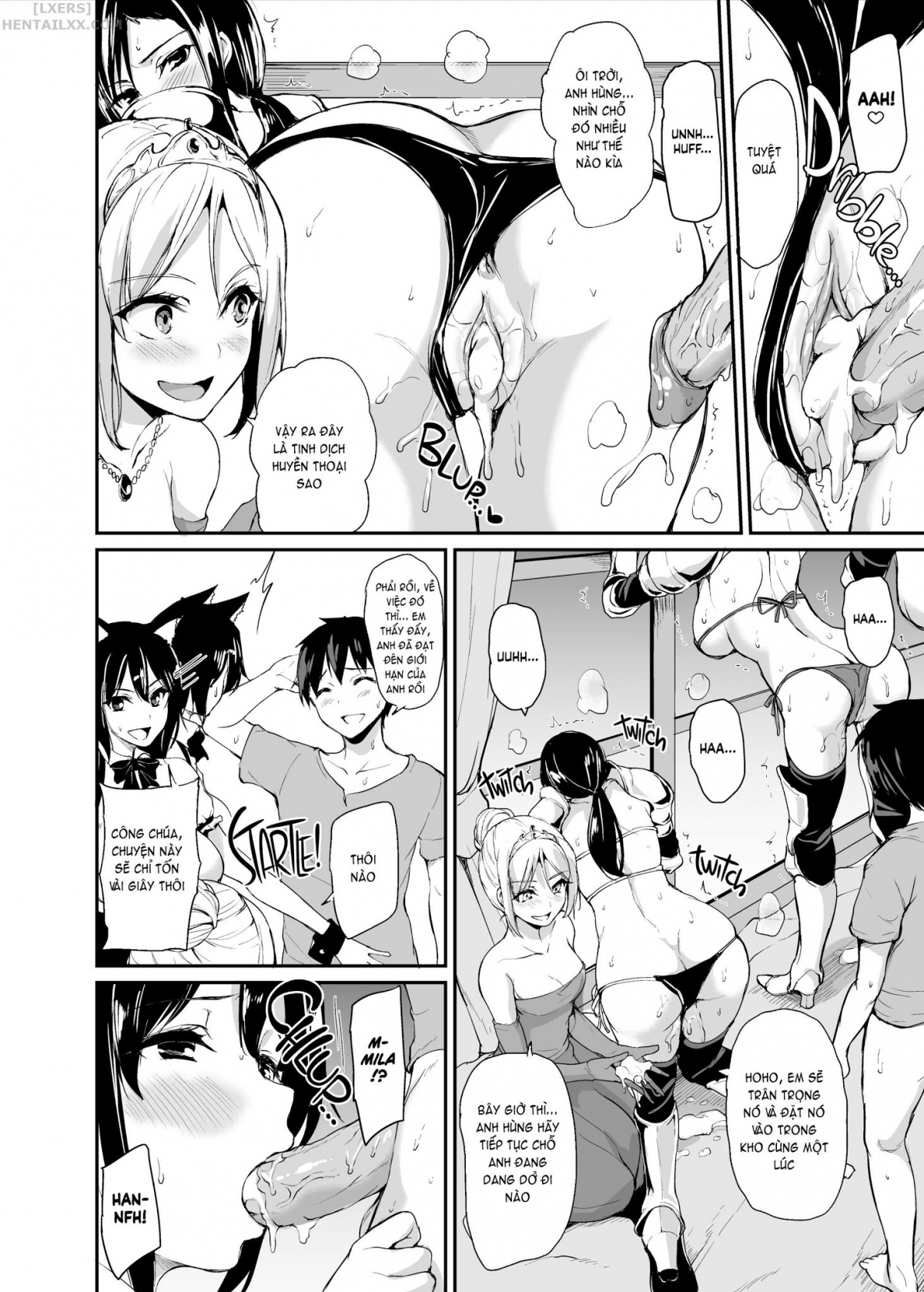 Đọc truyện hentai Tales of a Harem in Another World - Chap 3 - Creampie the Lady Knights!