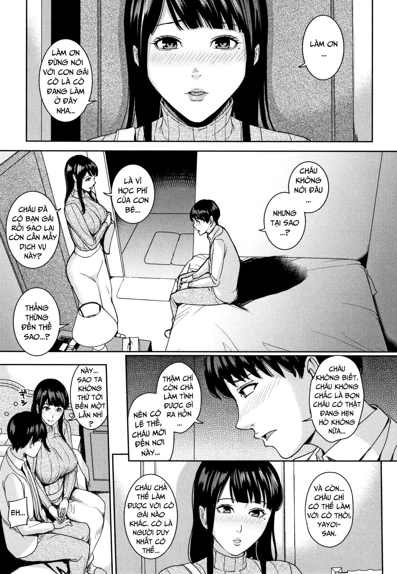 Đọc truyện hentai Kanojo no Mama to Deaikei de - Chap 4