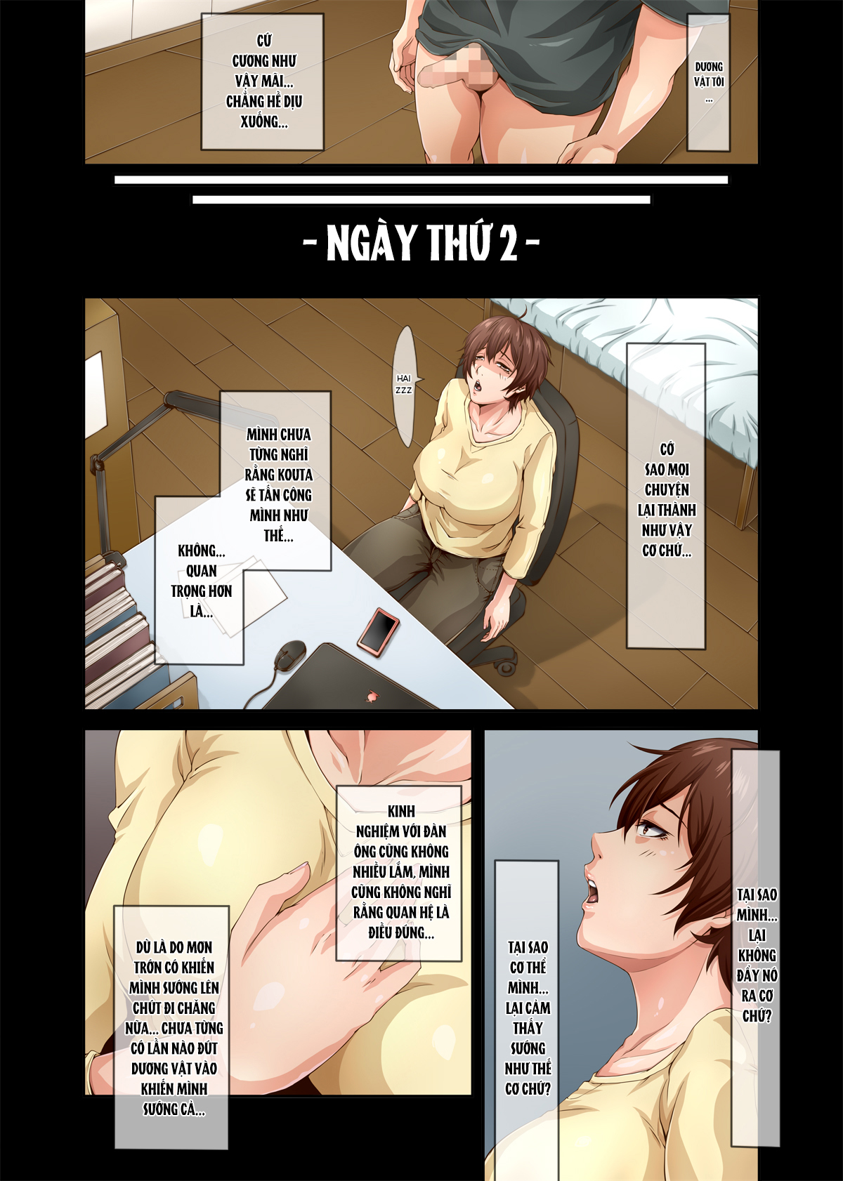 Đọc truyện hentai Kawaii Osaru-san to Sugosu Mesu Inu Obasan no 3-kakan no Jijo - Oneshot 1