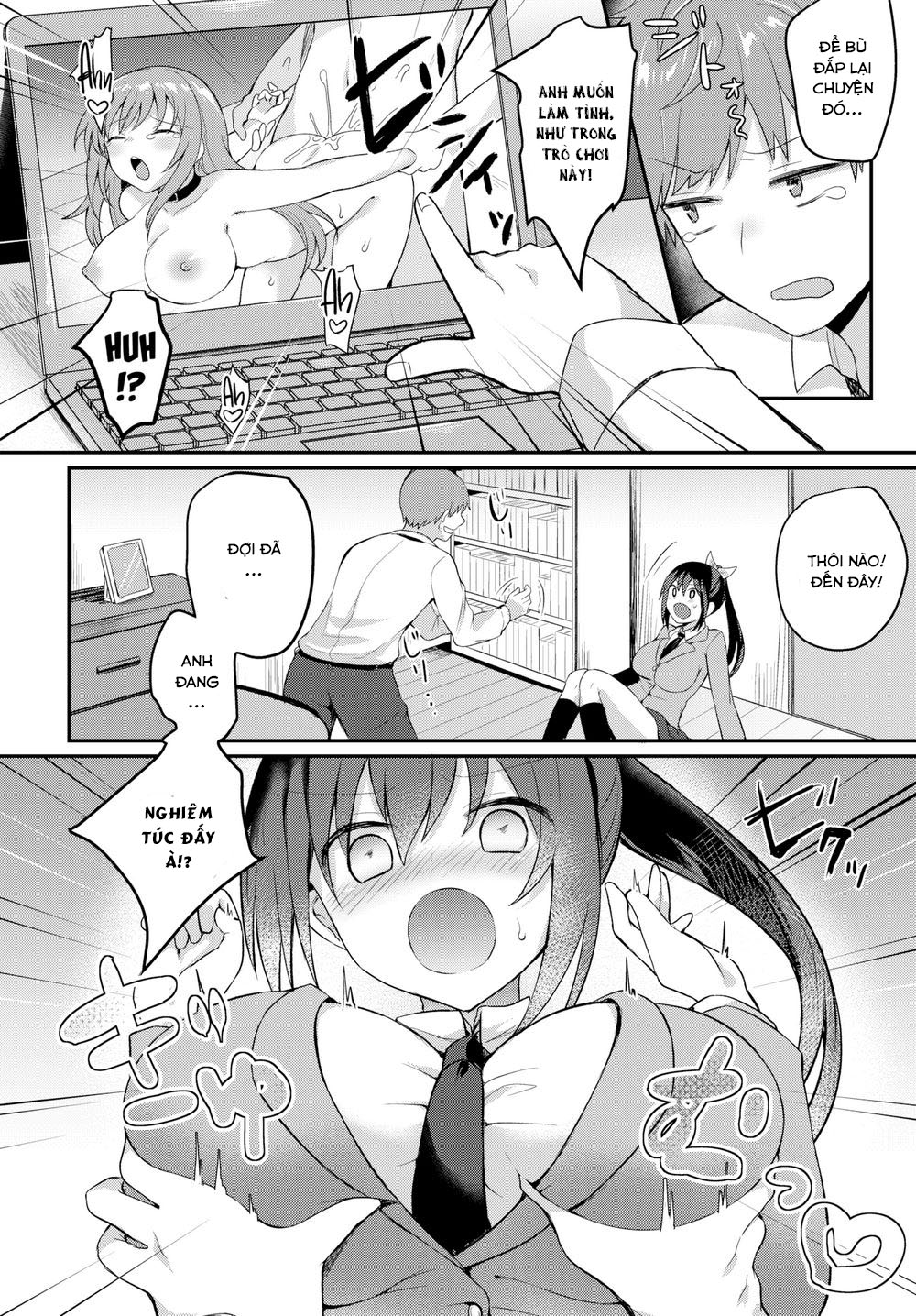 Đọc truyện hentai Bạn gái tôi là diễn viên lông tiếng Eroge - Oneshot Không Che