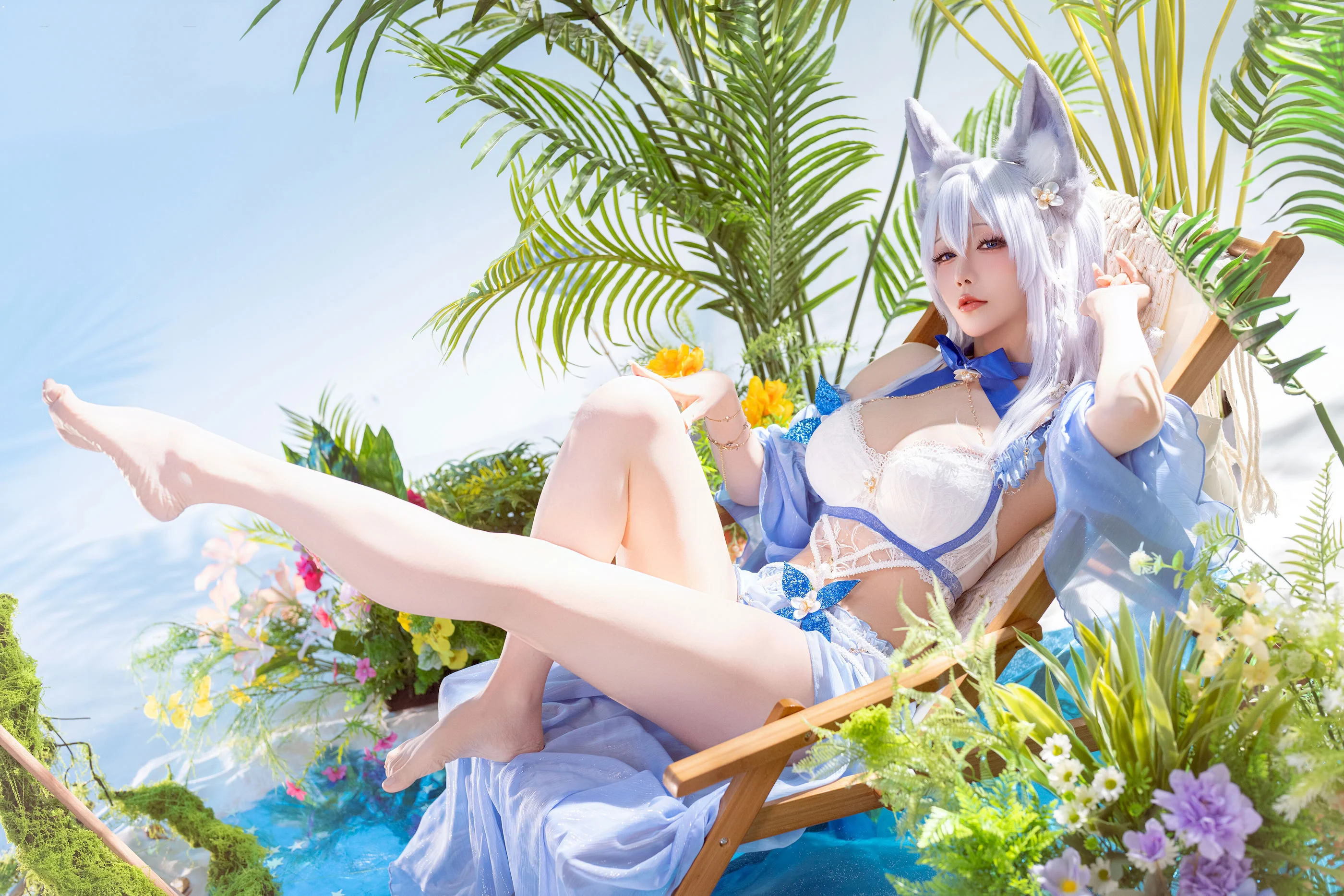 Đọc truyện hentai Tuyển tập Albums siêu phẩm Cosplay - Chap 1395 - Star's Lingering - Azur Lane Shinano Swimsuit