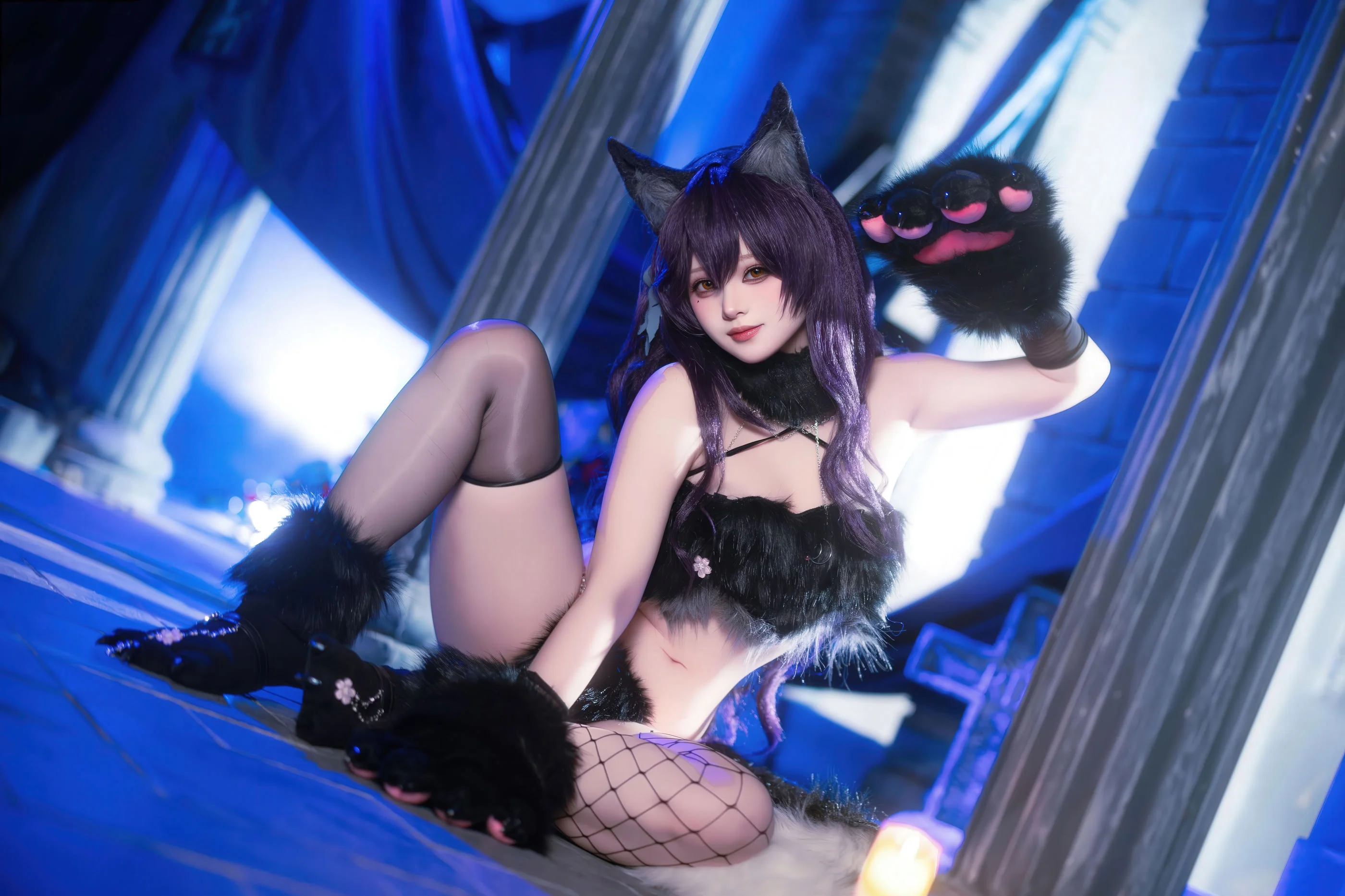 Đọc truyện hentai Tuyển tập Albums siêu phẩm Cosplay - Chap 1344 - Yukako - Azur Lane Atago Werewolf