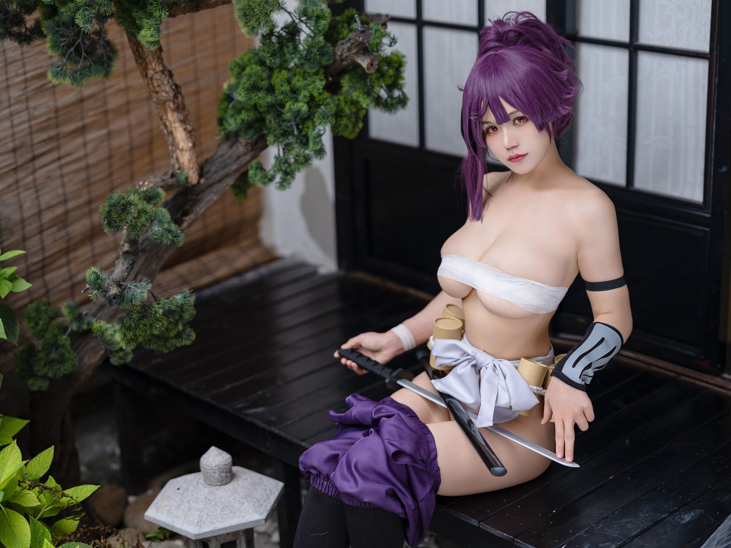Đọc truyện hentai Tuyển tập Albums siêu phẩm Cosplay - Chap 233 - Ogura Chiyo w - Yuzuriha hell raku gang