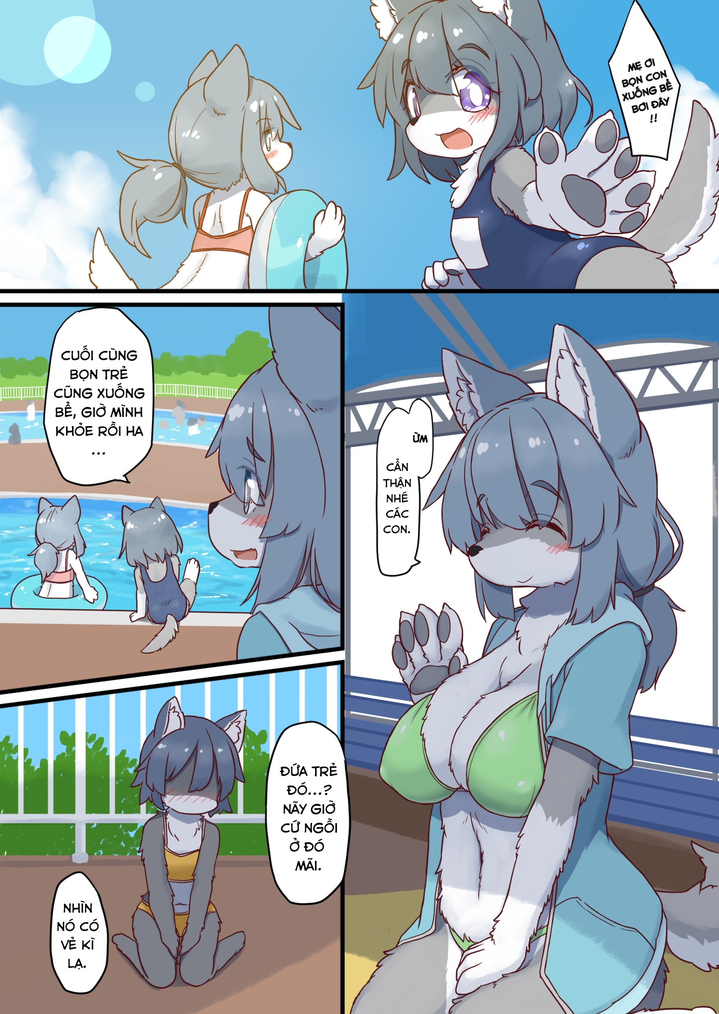 Đọc truyện hentai Chăm trẻ lạc ở hồ bơi - Oneshot