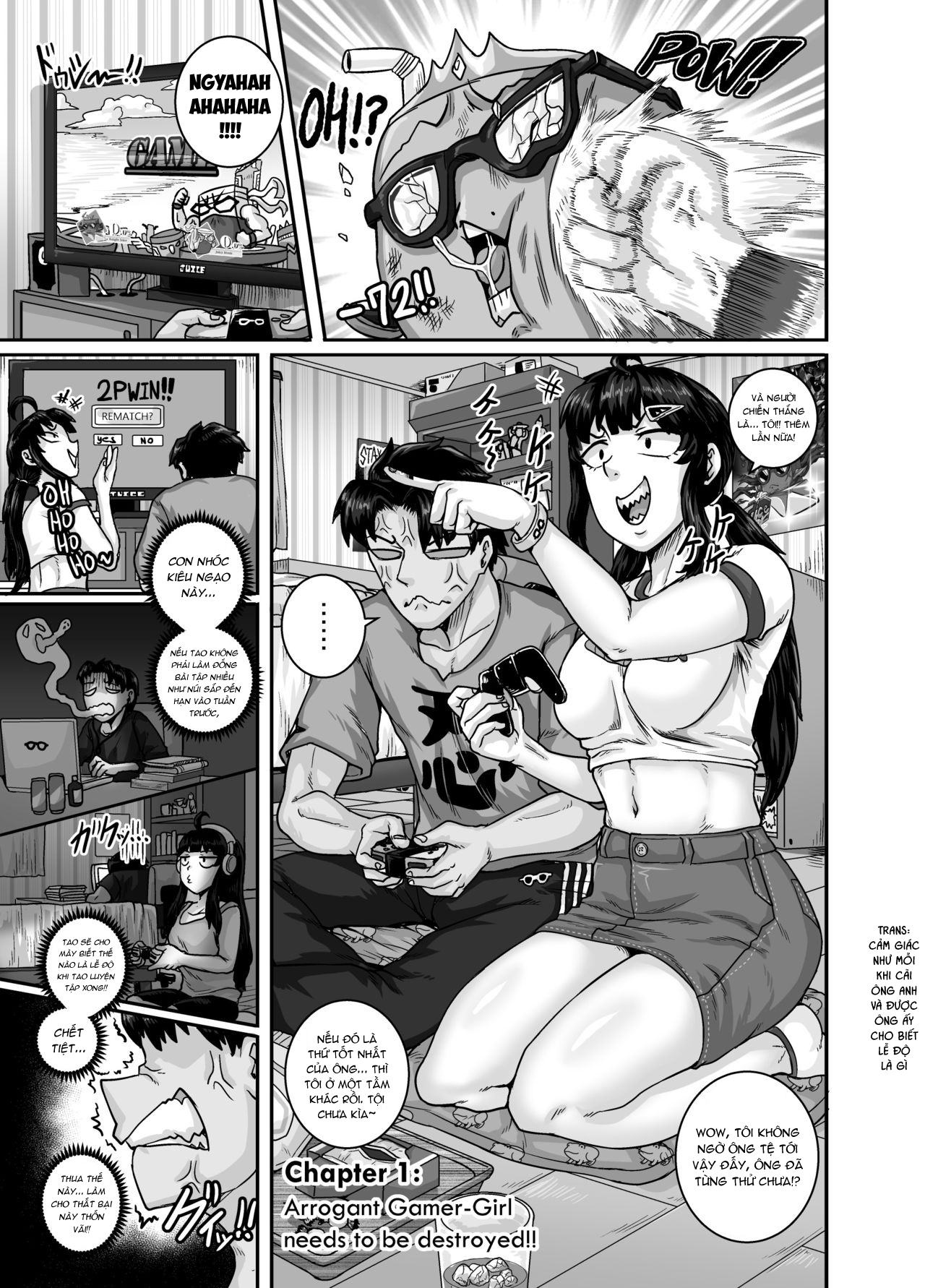 Đọc truyện hentai Dạy Dỗ Con Em Láo Lòn Bằng Con Cá Chà Bặc - Vol 2 - Chap 1 - Vì game mà ae phang nhau