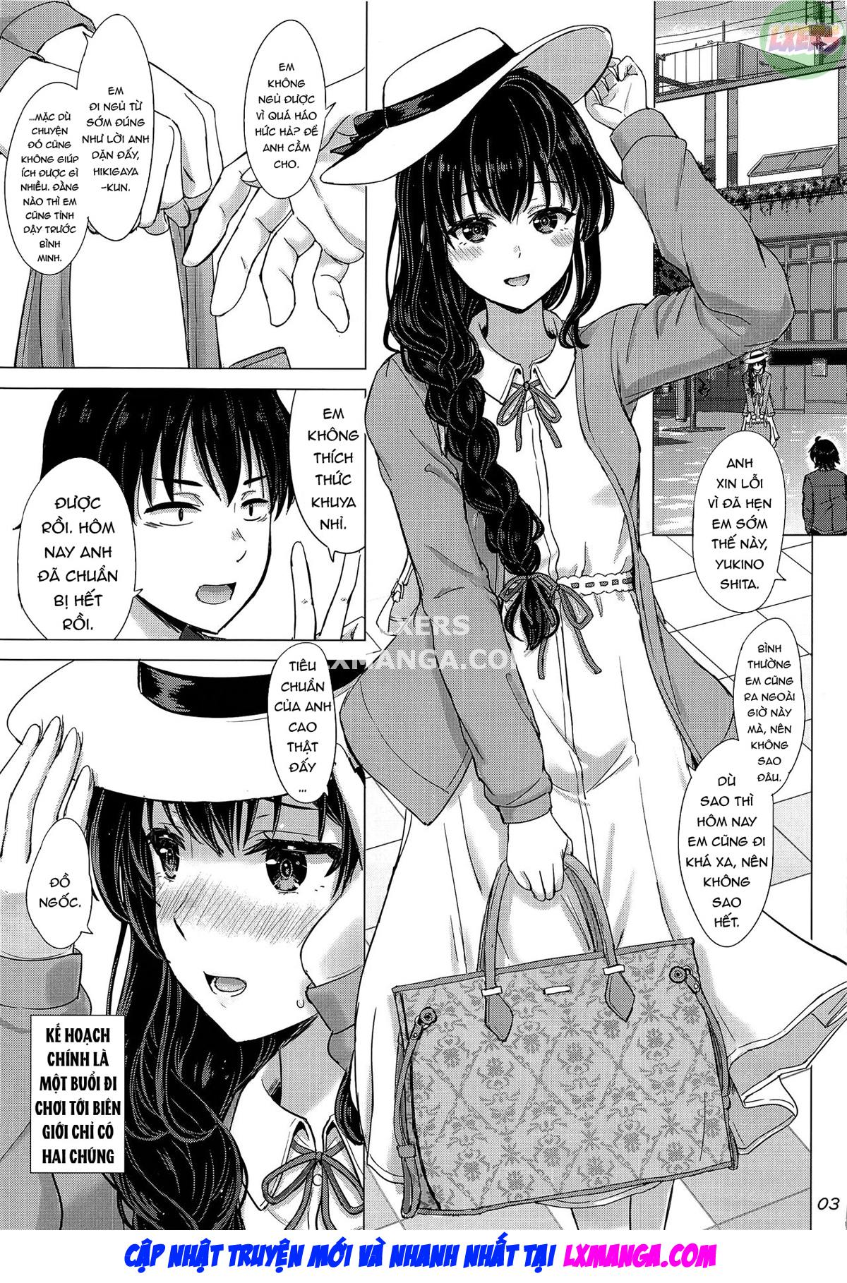 Đọc truyện hentai Bí mật nghịch ngợm của chị em nhà Yukinoshita. - Oneshot