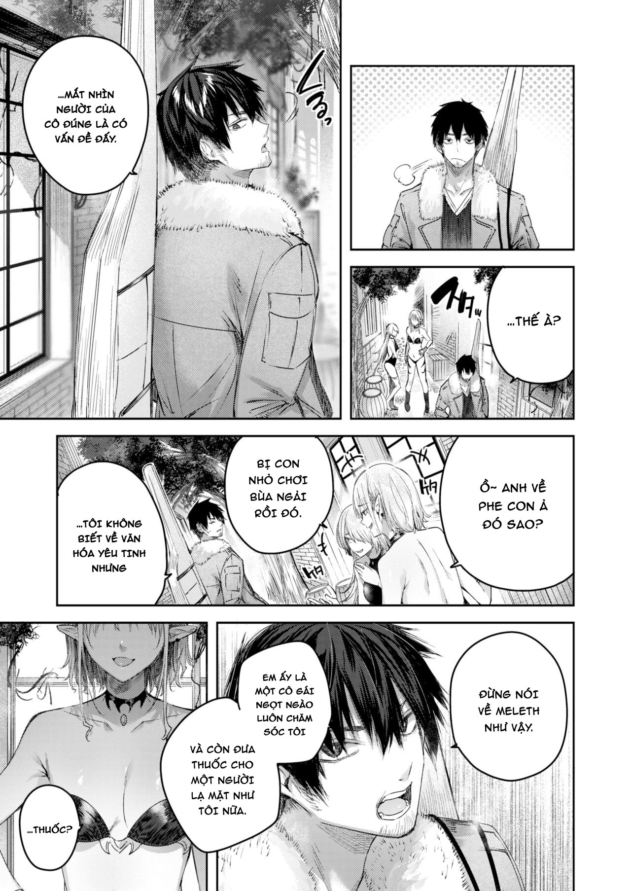 Đọc truyện hentai Anh chàng thợ săn và cô yêu tinh may mắn - Chap 2