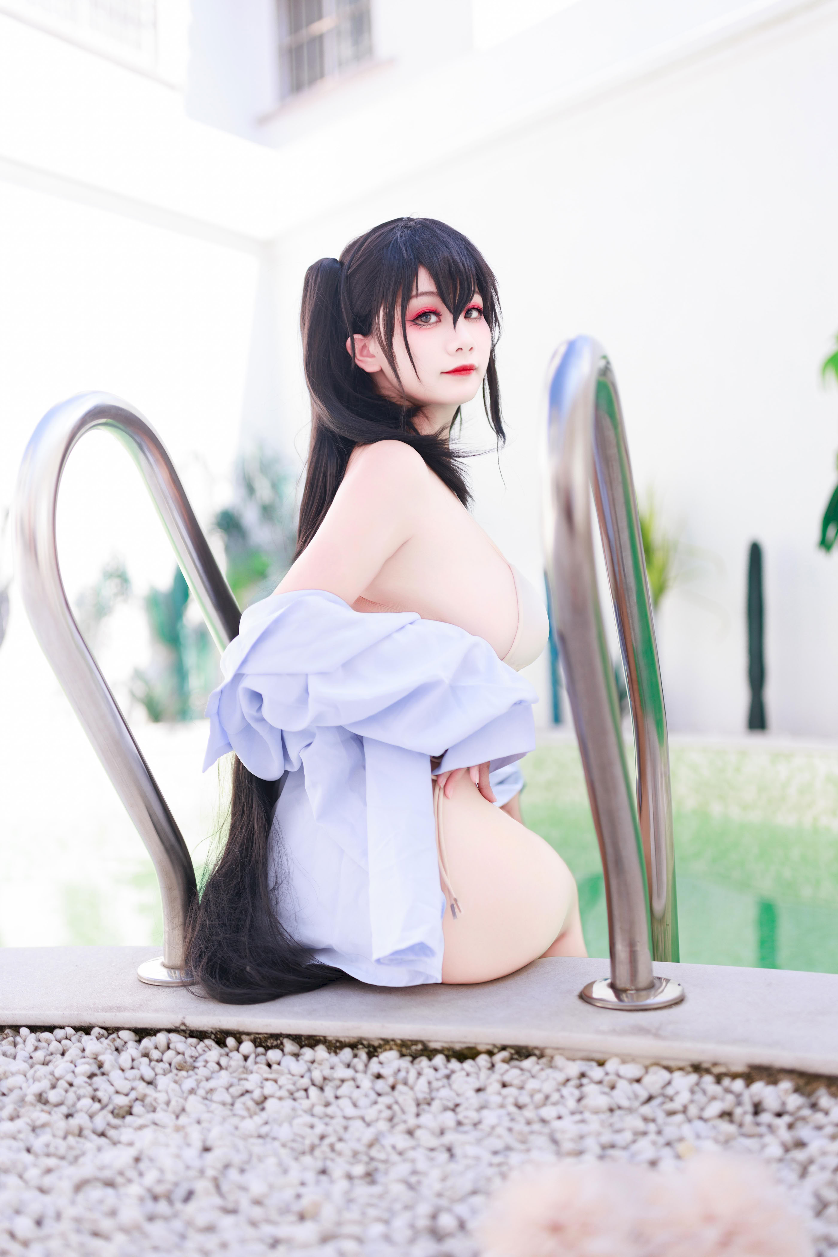 Đọc truyện hentai Tuyển tập Albums siêu phẩm Cosplay - Chap 1441 - Axue_yuki - Azur Lane Taihou Swimsuit