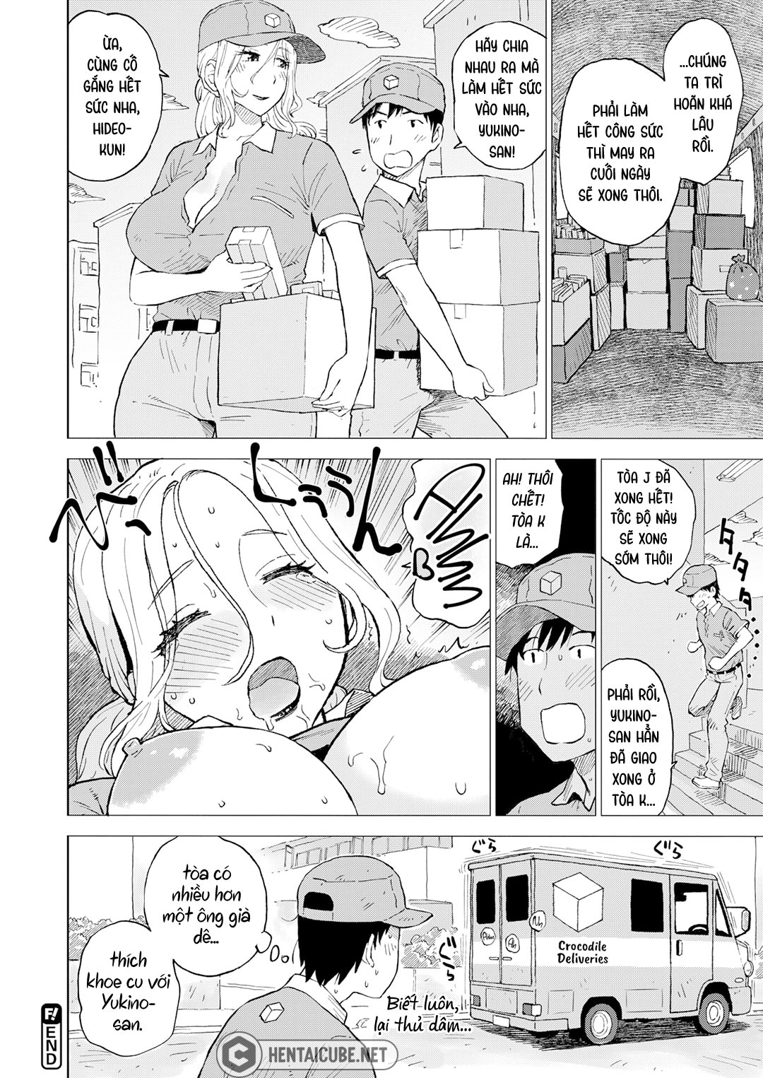 Đọc truyện hentai Phía sau xe giao hàng - Oneshot