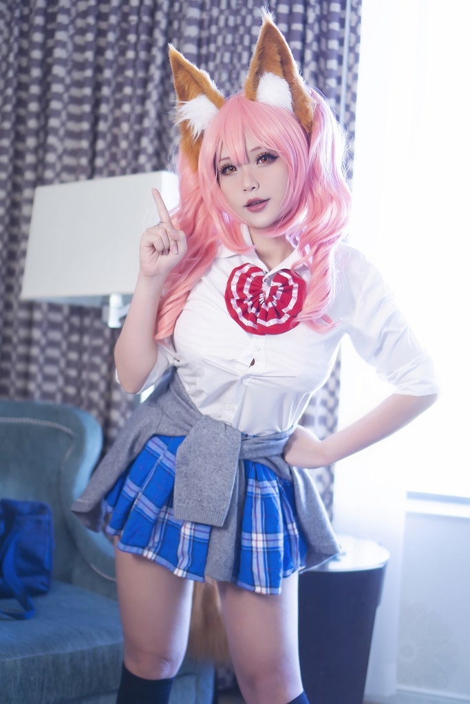 Đọc truyện hentai Tuyển tập Albums siêu phẩm Cosplay - Chap 865 - Hana Bunny – Tamamo School Uniform