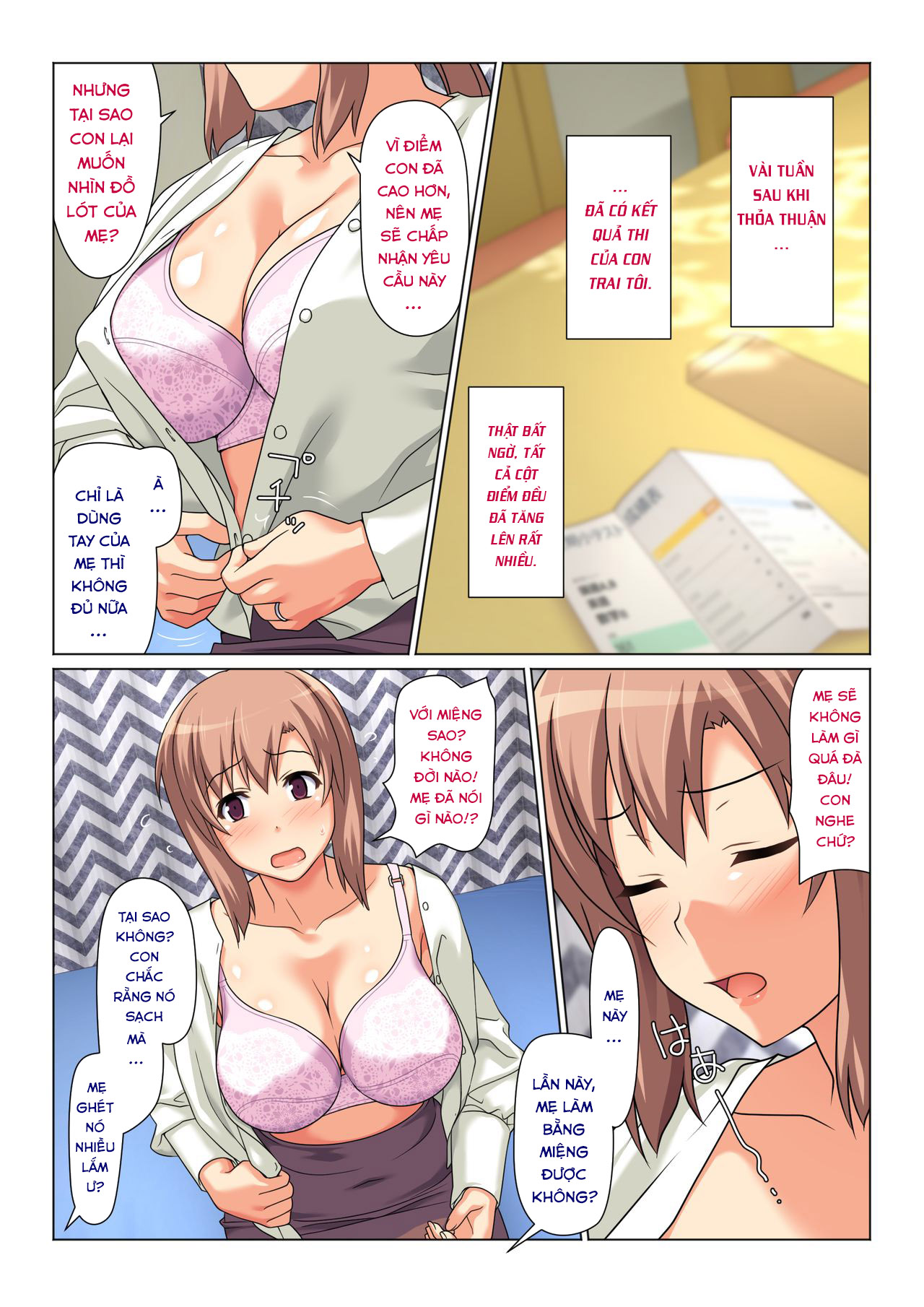 Đọc truyện hentai His Mother gets him off every day as long as his grades improve - Oneshot-1
