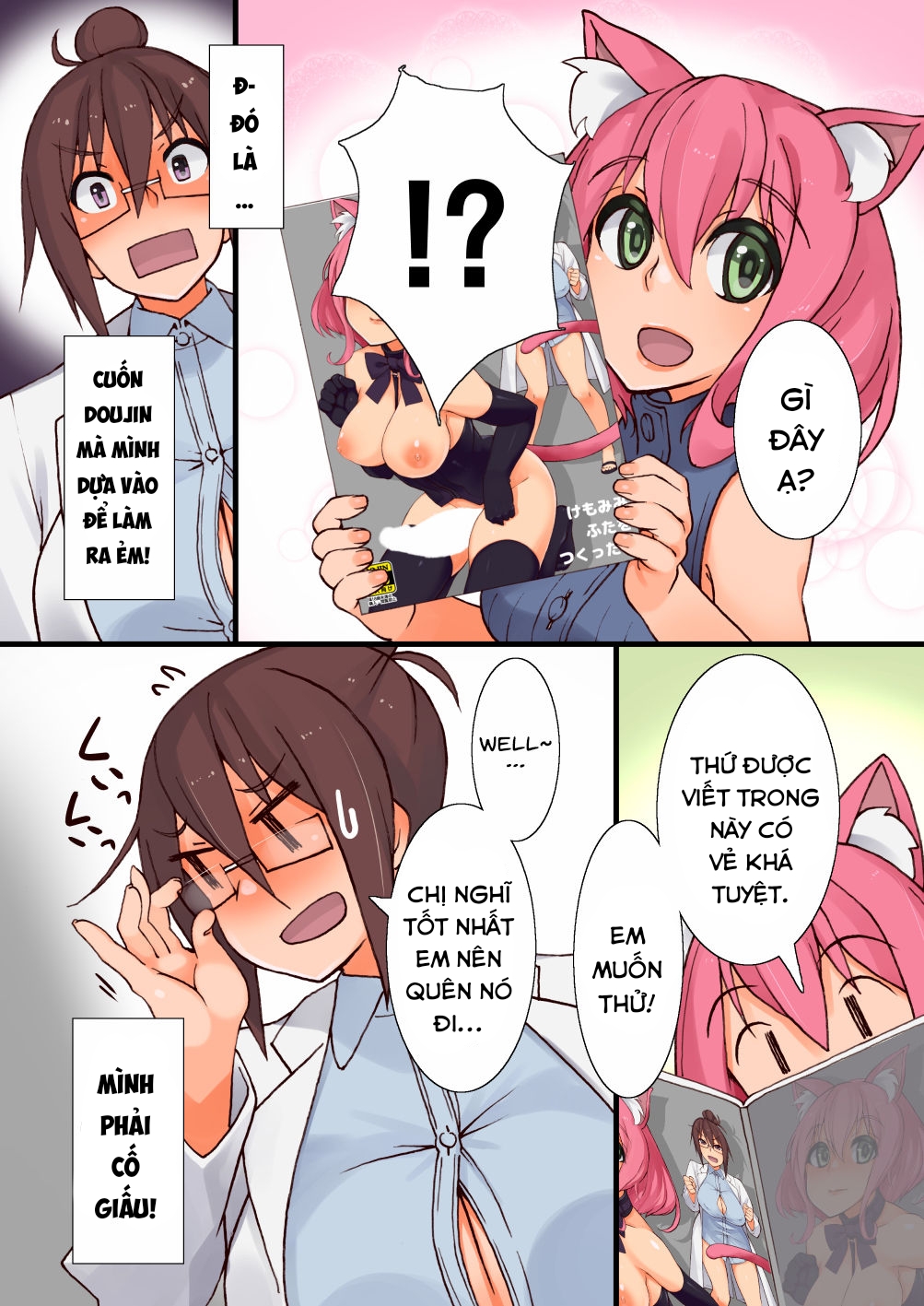 Đọc truyện hentai Tôi đã tạo ra một bé mèo futa. - Oneshot