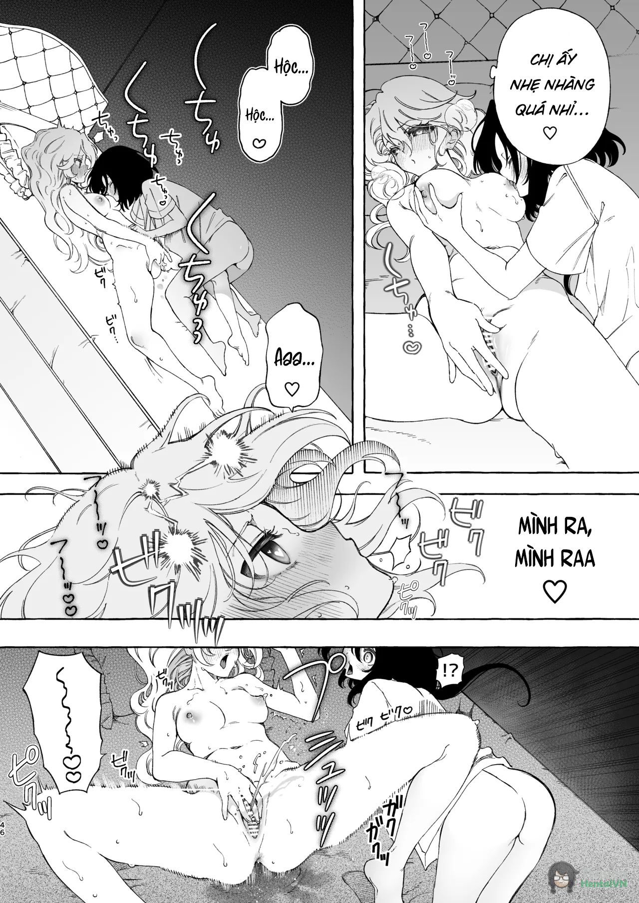 Đọc truyện hentai Mimi de Koishita Douryou ~OnaSuppo Onsei Otaku Onna ga Douryou no Koe ni Hannou Shite Ikimakuri~ - Oneshot