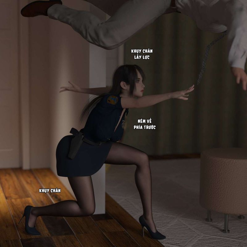 Đọc truyện hentai Đội nữ cảnh sát tất đen - Chap 1