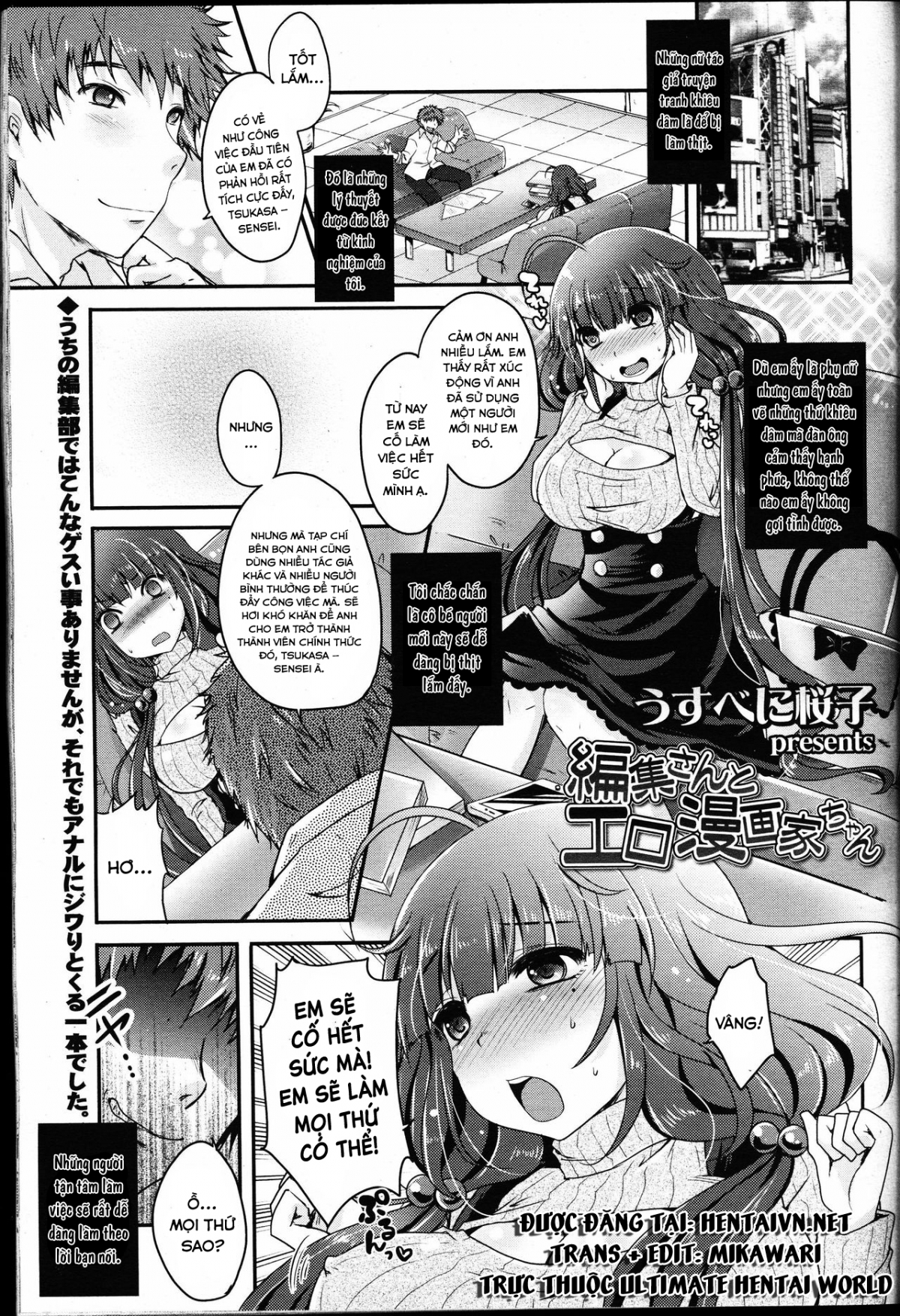 Đọc truyện hentai Henshuu-san to Mangaka-chan - Oneshot