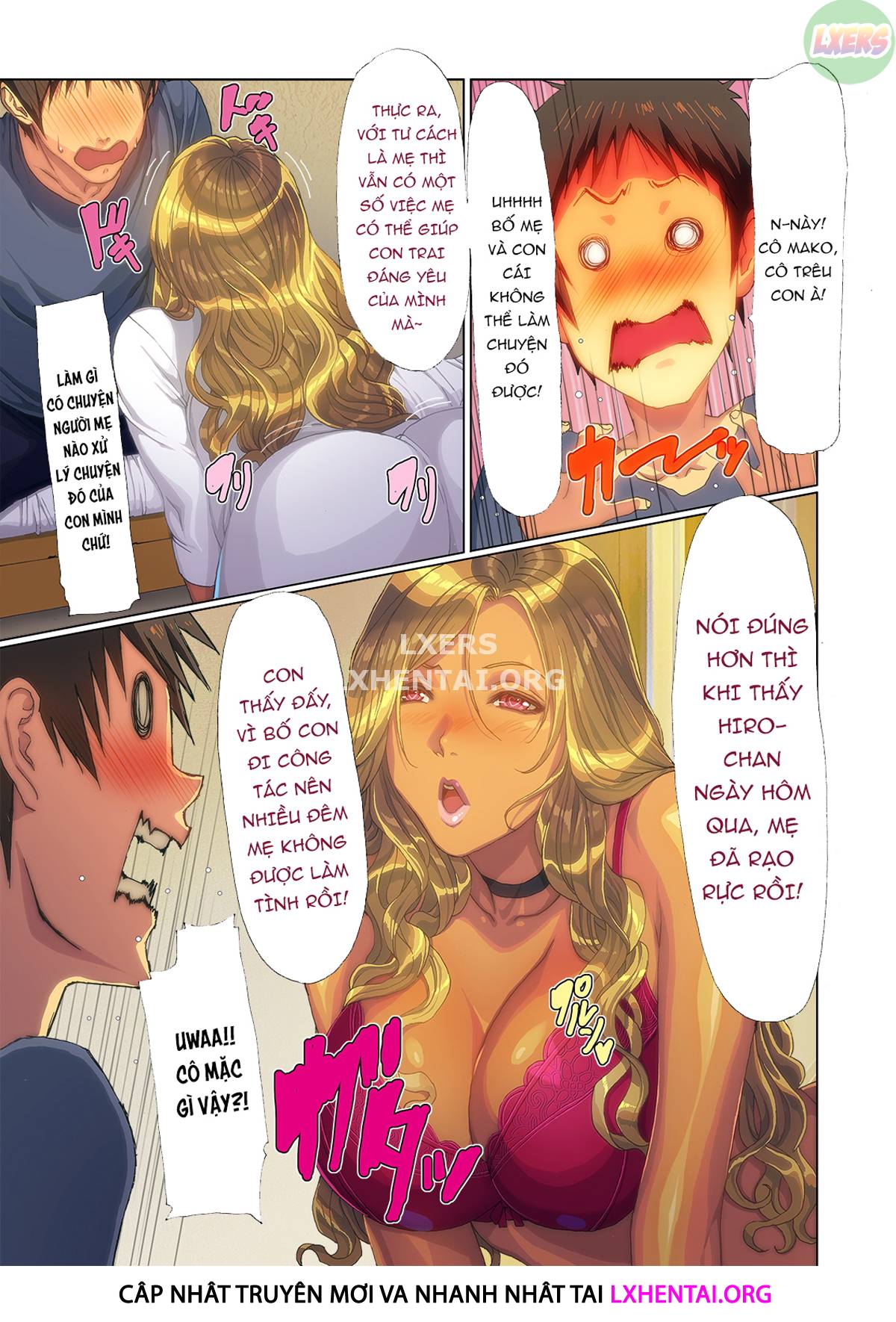 Đọc truyện hentai Mẹ Gyaru xuất hiện ở nhà tôi!! - Chap 1
