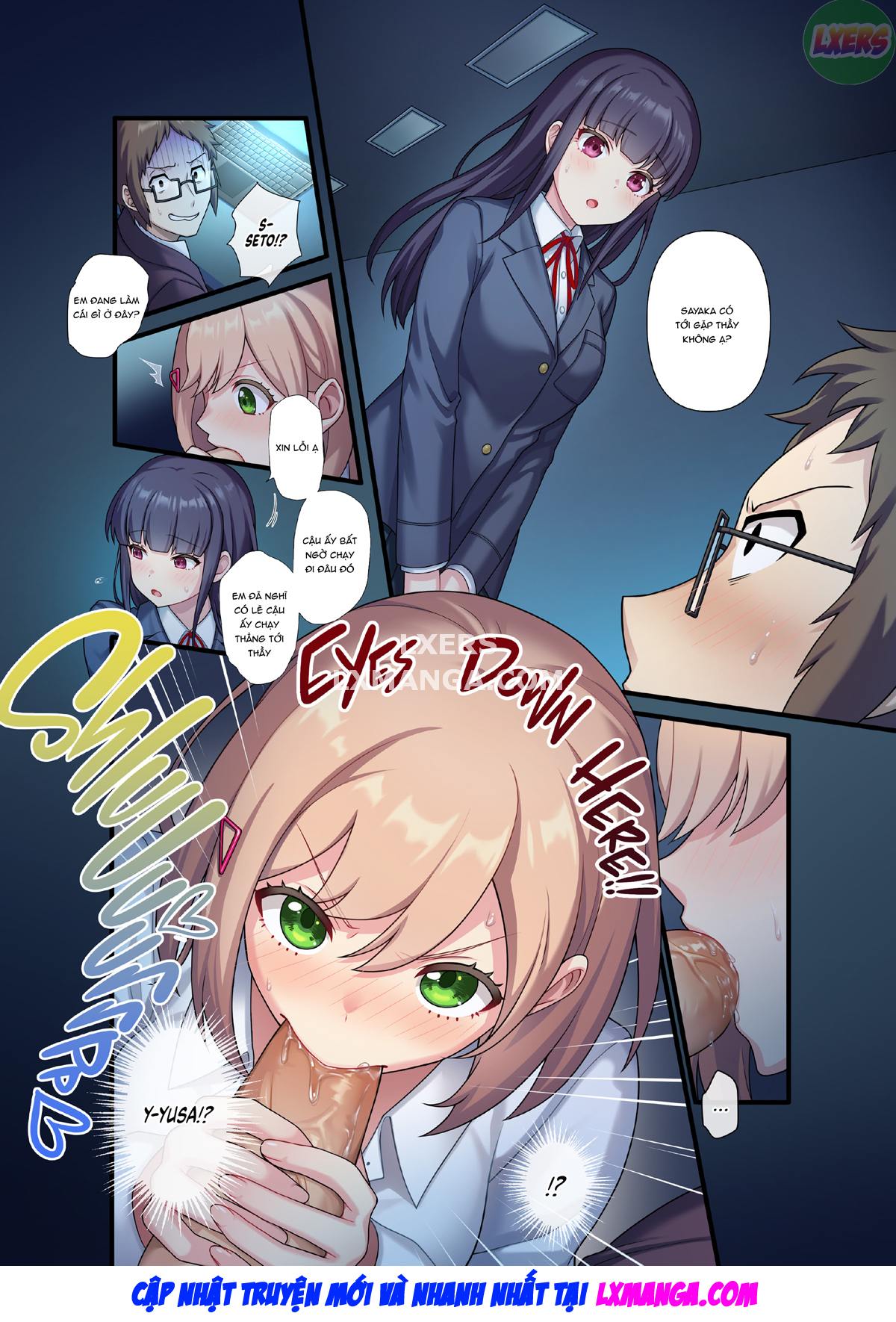 Đọc truyện hentai Bài kiểm tra điểm cao của cô bạn lười học - Oneshot