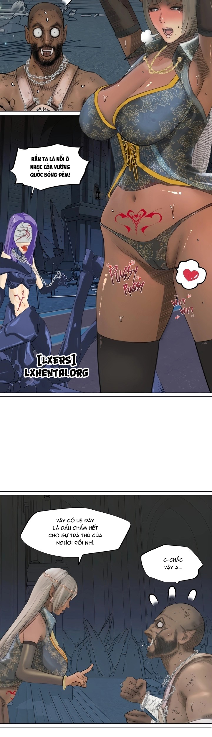 Đọc truyện hentai Nữ Hoàng Dark Elf Và Nô Lệ Orc - Chap 23