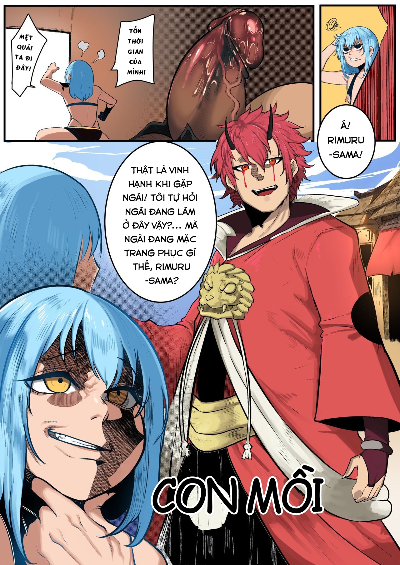 Đọc truyện hentai Ngày mà tôi được đầu thai thành phò slime - Oneshot ( có màu )