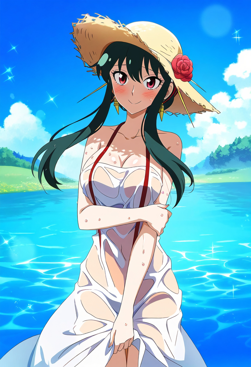 Đọc truyện hentai Tuyển tập Albums Art hentai - Chap 322 - Yor Forger AI illustration straw hat