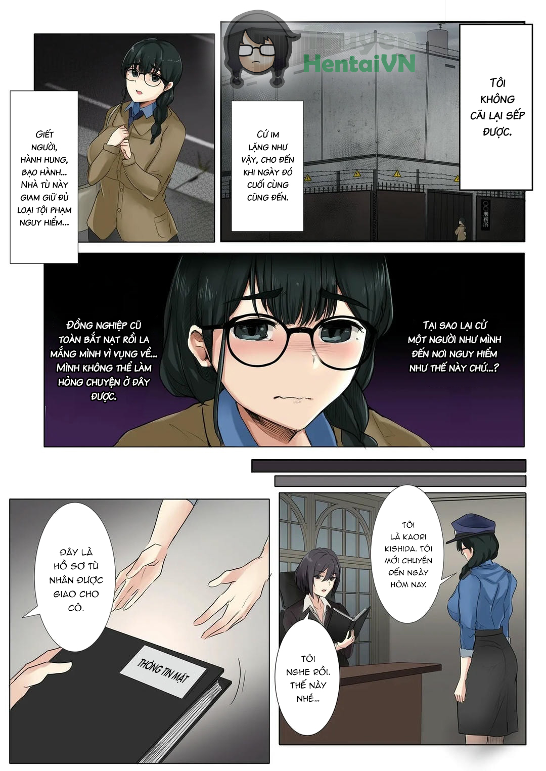 Đọc truyện hentai Dame Kanshu x Shuujin -Gyakuten- | Useless Officer X Prisoner - The Tables Turned - Oneshot