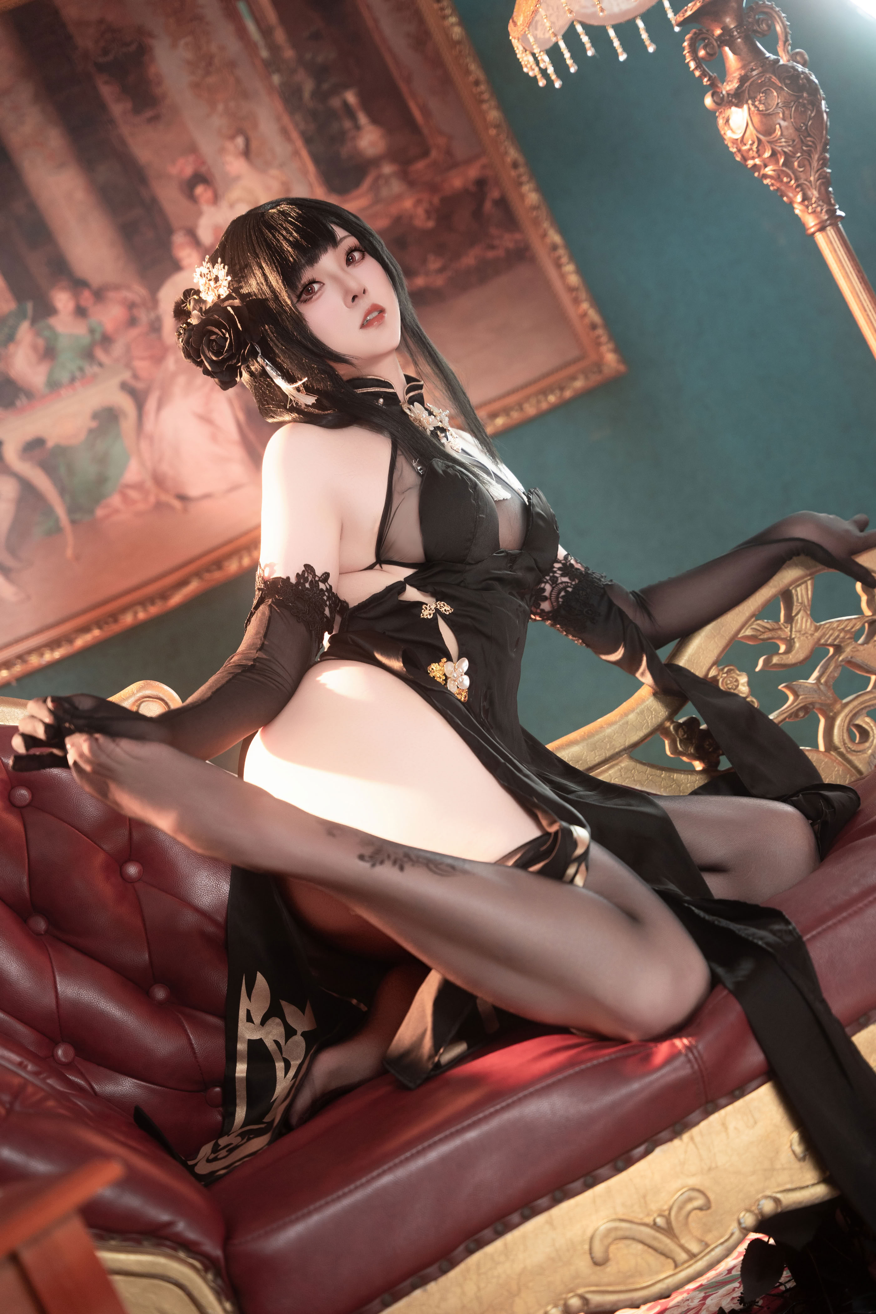 Đọc truyện hentai Tuyển tập Albums siêu phẩm Cosplay - Chap 1241 - Natsuko - Azur Lane Zhenhai Cheongsam