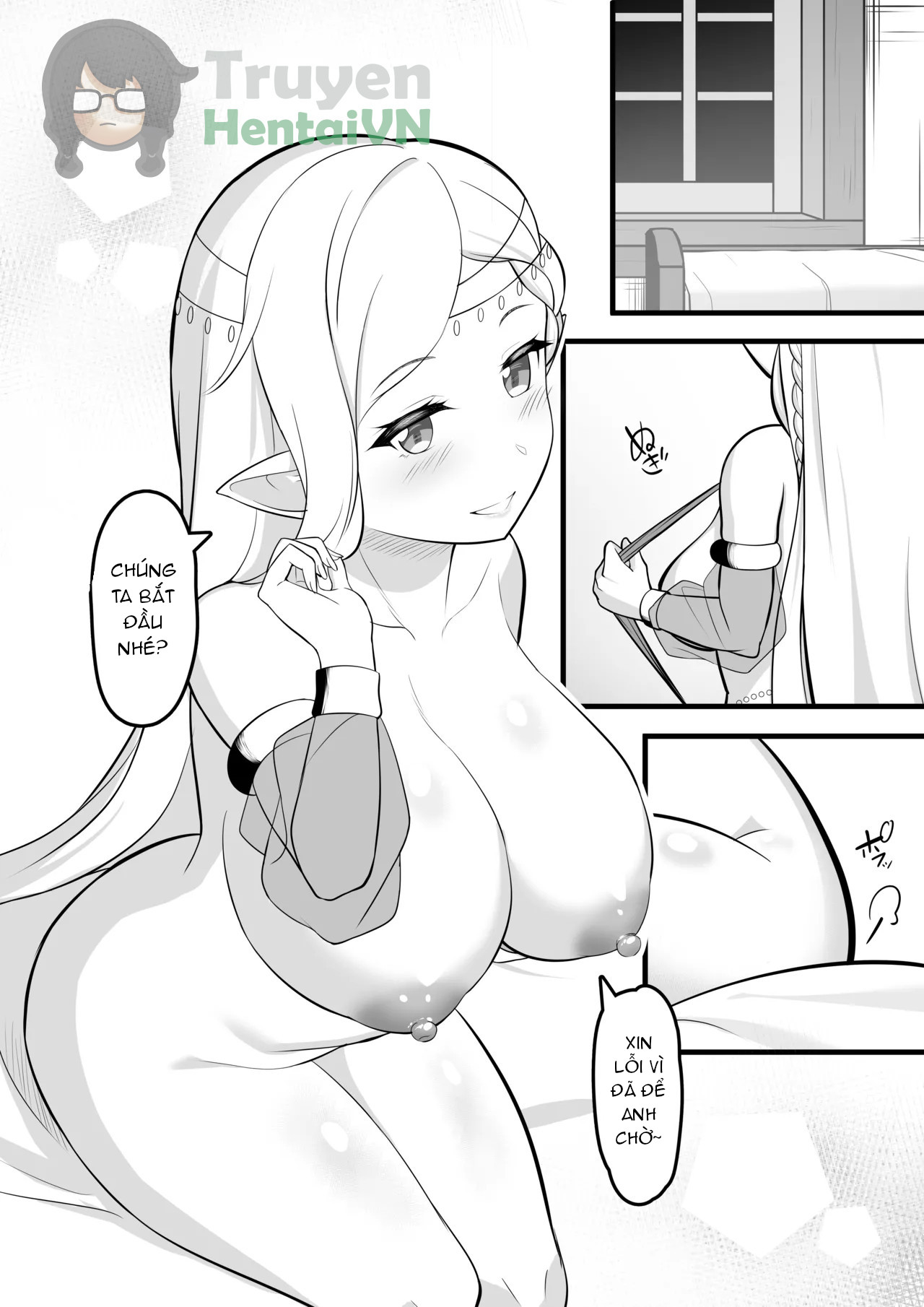 Đọc truyện hentai Odoriko Shoukan ni Ittara, Bijin Elf no Odoriko ga Ippai Shiboritotte Kureta Ohanashi - Oneshot