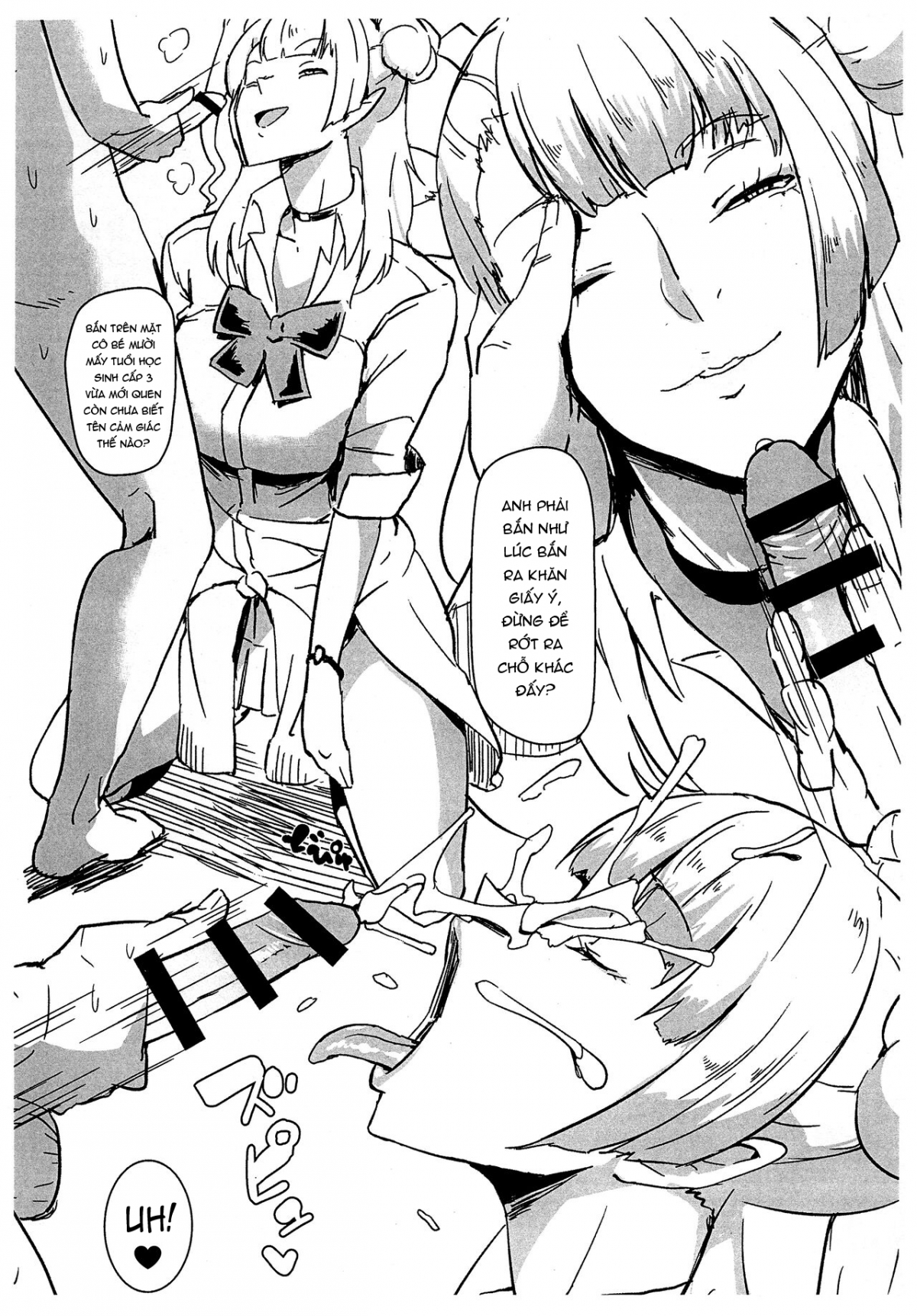 Đọc truyện hentai Namaiki na Onna Souryo ni Medapani o Kurawasero! + Shadow Galko-chan - Oneshot