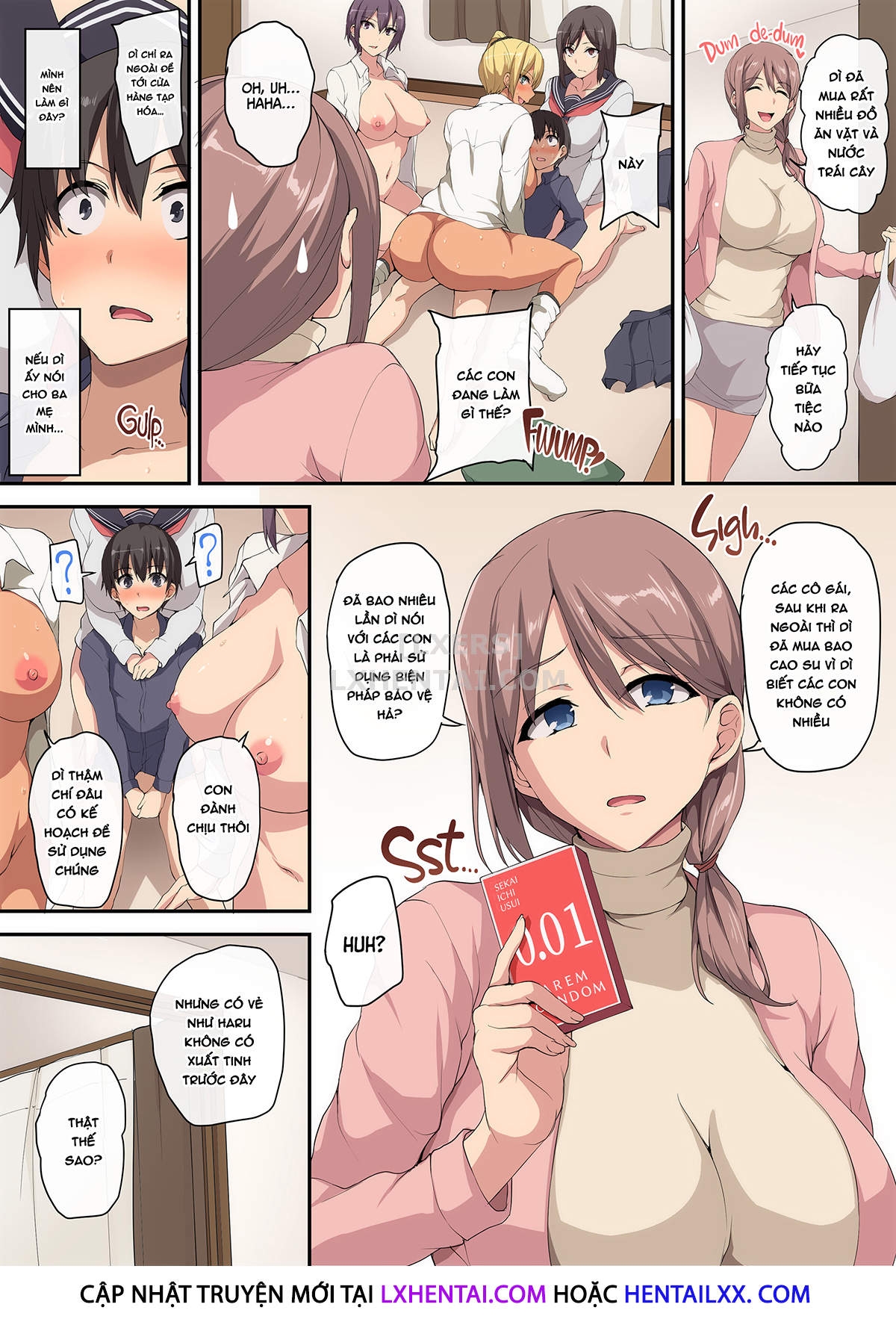 Đọc truyện hentai Lovey-Dovey Sex Life With Older Ladies - Losing My Virginity To a Harem - Oneshot