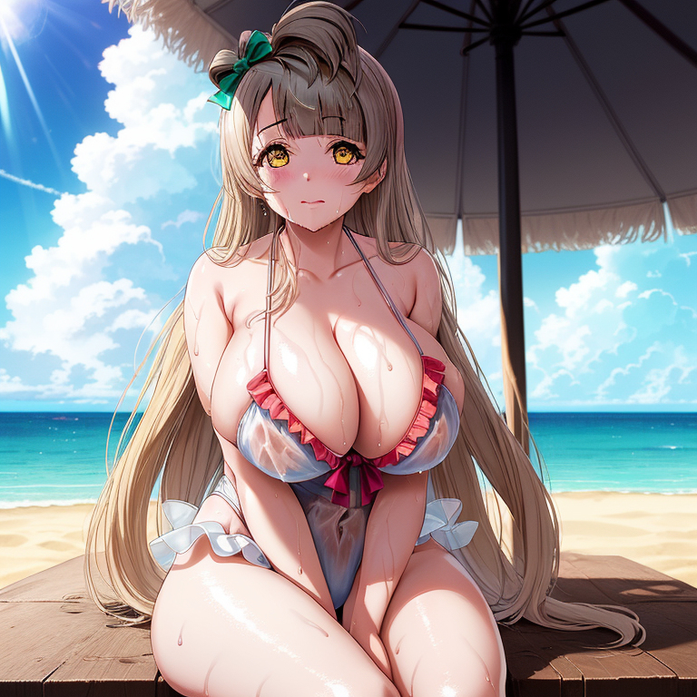Đọc truyện hentai Tuyển tập Albums Art hentai - Chap 330 - Big breasted Kotori in bikini