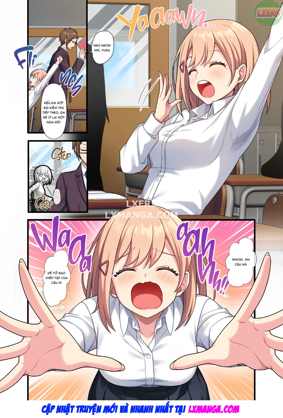 Đọc truyện hentai Bài kiểm tra điểm cao của cô bạn lười học - Oneshot