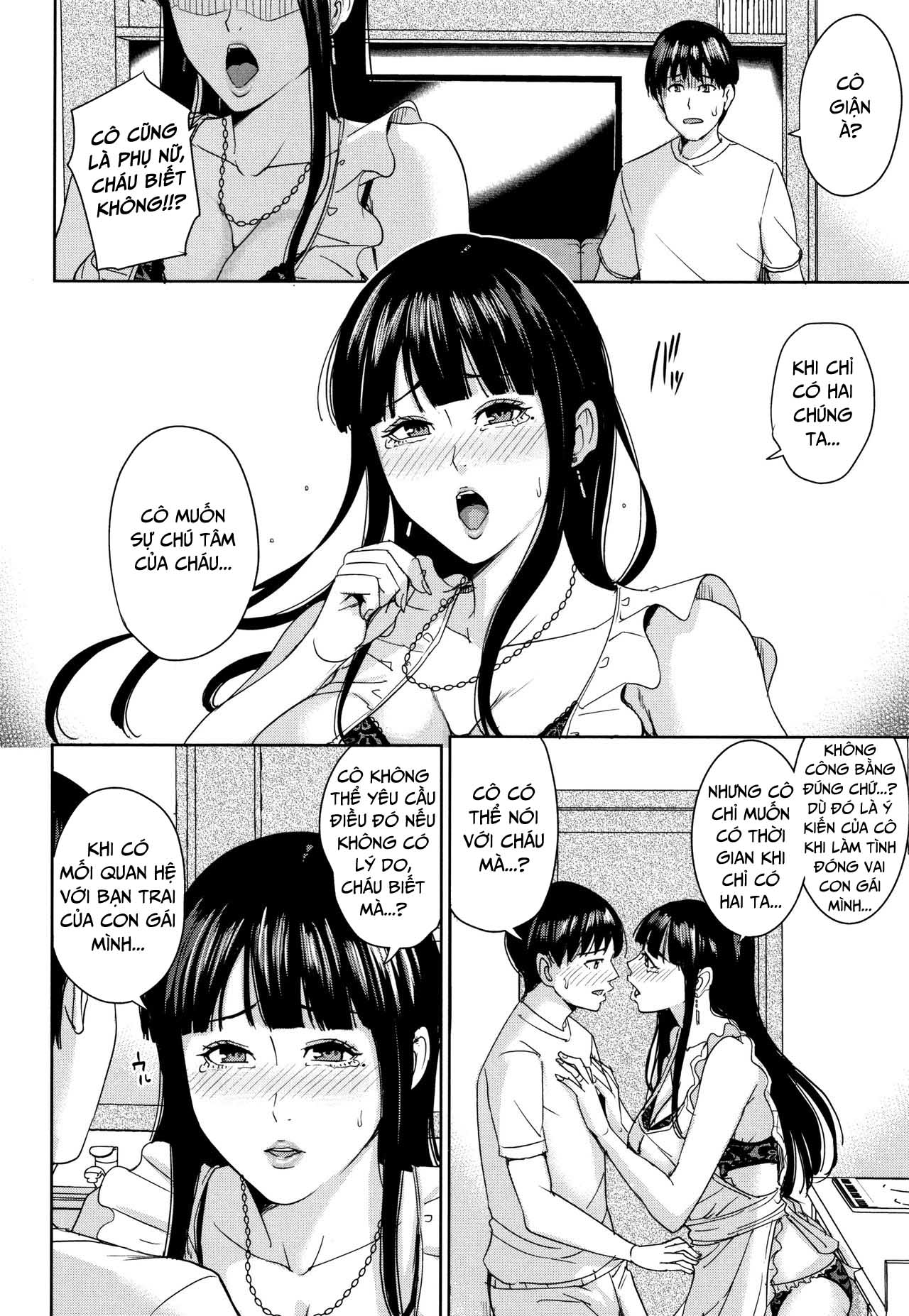 Đọc truyện hentai Kanojo no Mama to Deaikei de - Chap 5