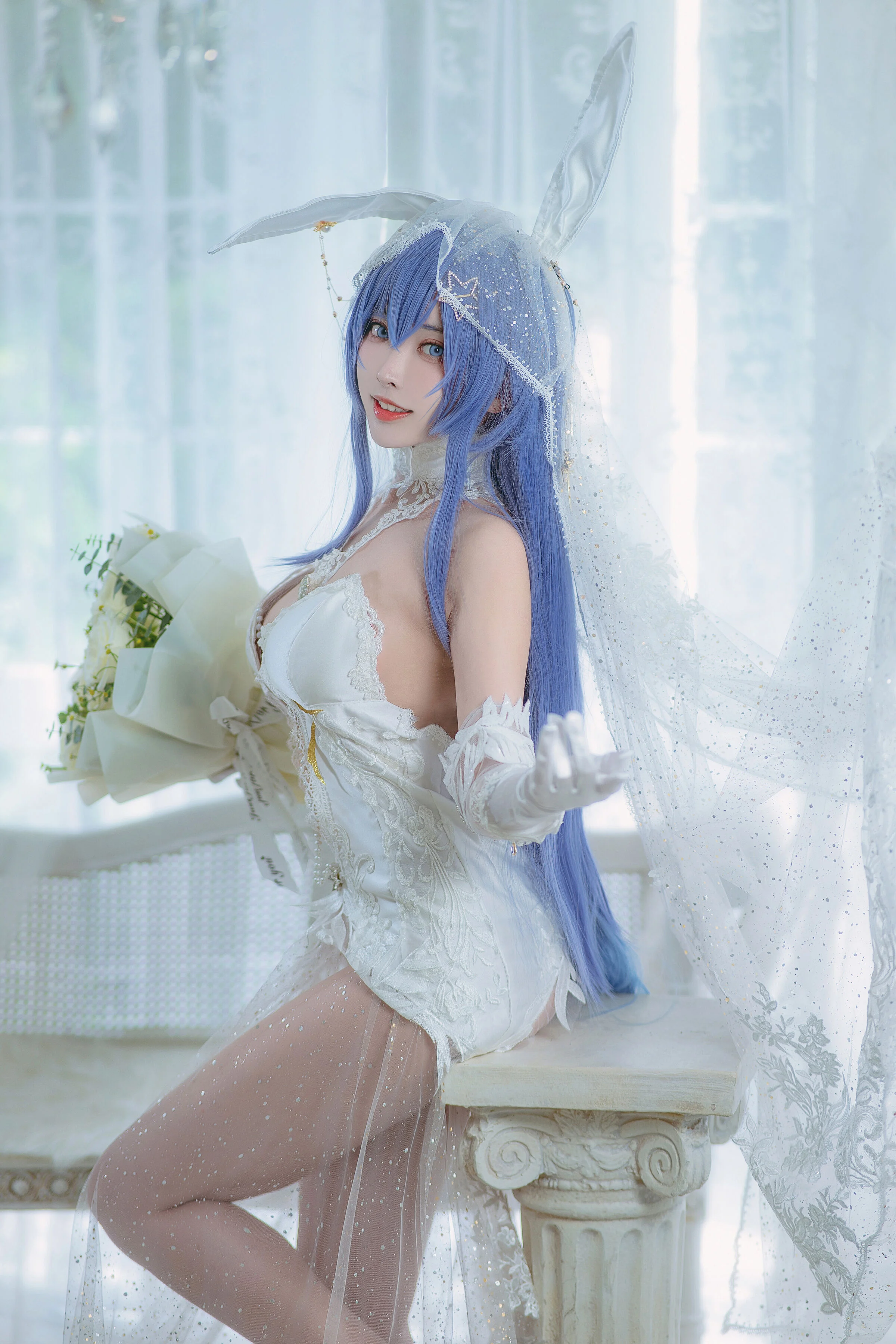 Đọc truyện hentai Tuyển tập Albums siêu phẩm Cosplay - Chap 515 - Sakura Miyamoto Flower Garden Bride
