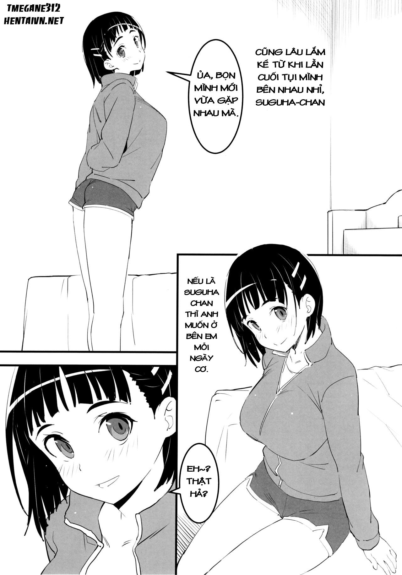 Đọc truyện hentai Suguha và ông chú đẹp zai~ - Chap 2: Phòng ngủ của Sugu~