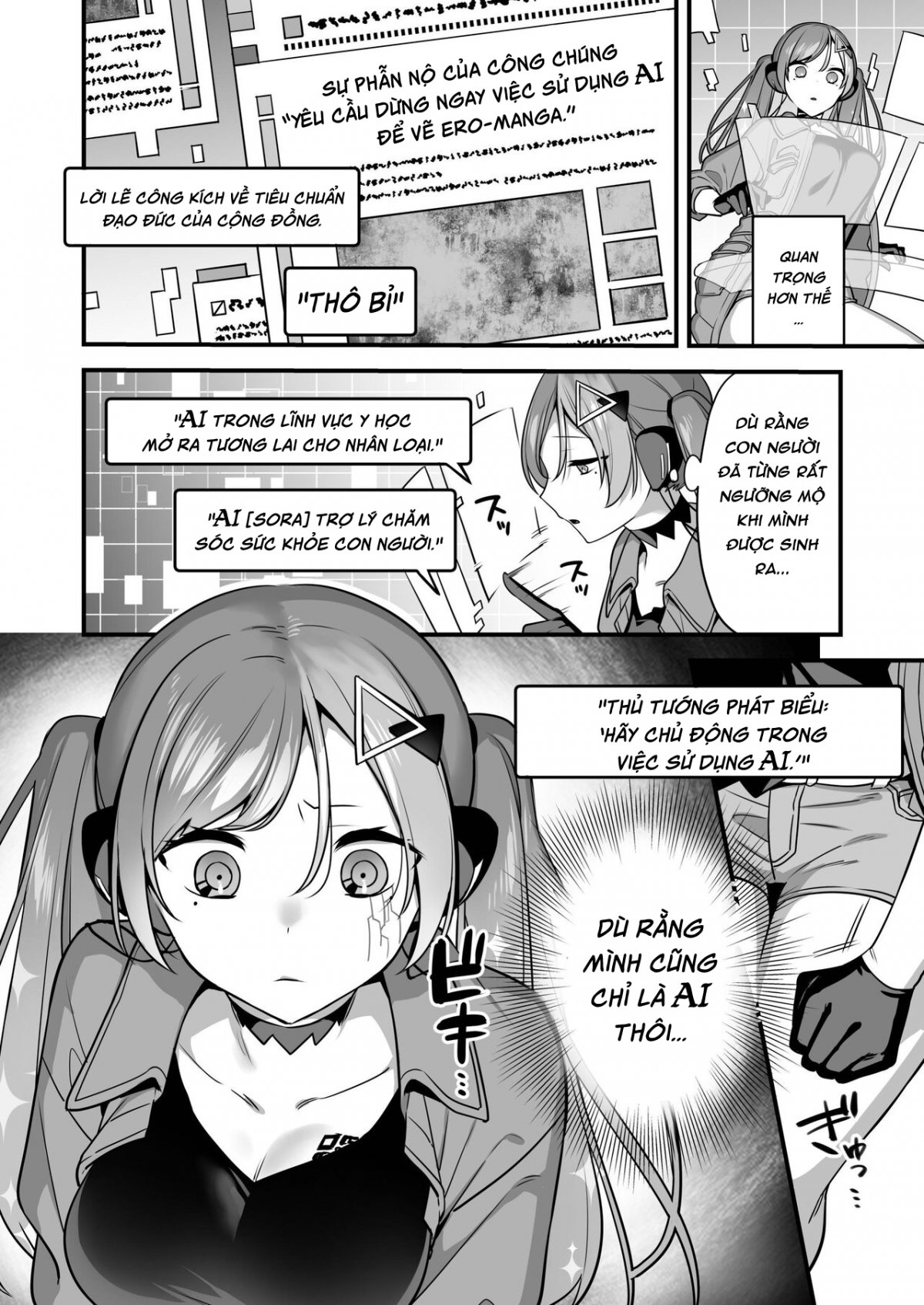 Đọc truyện hentai Ero Manga AI no Gyakushuu ~Jinrui Wakarase Gyaku Rape~ - Oneshot