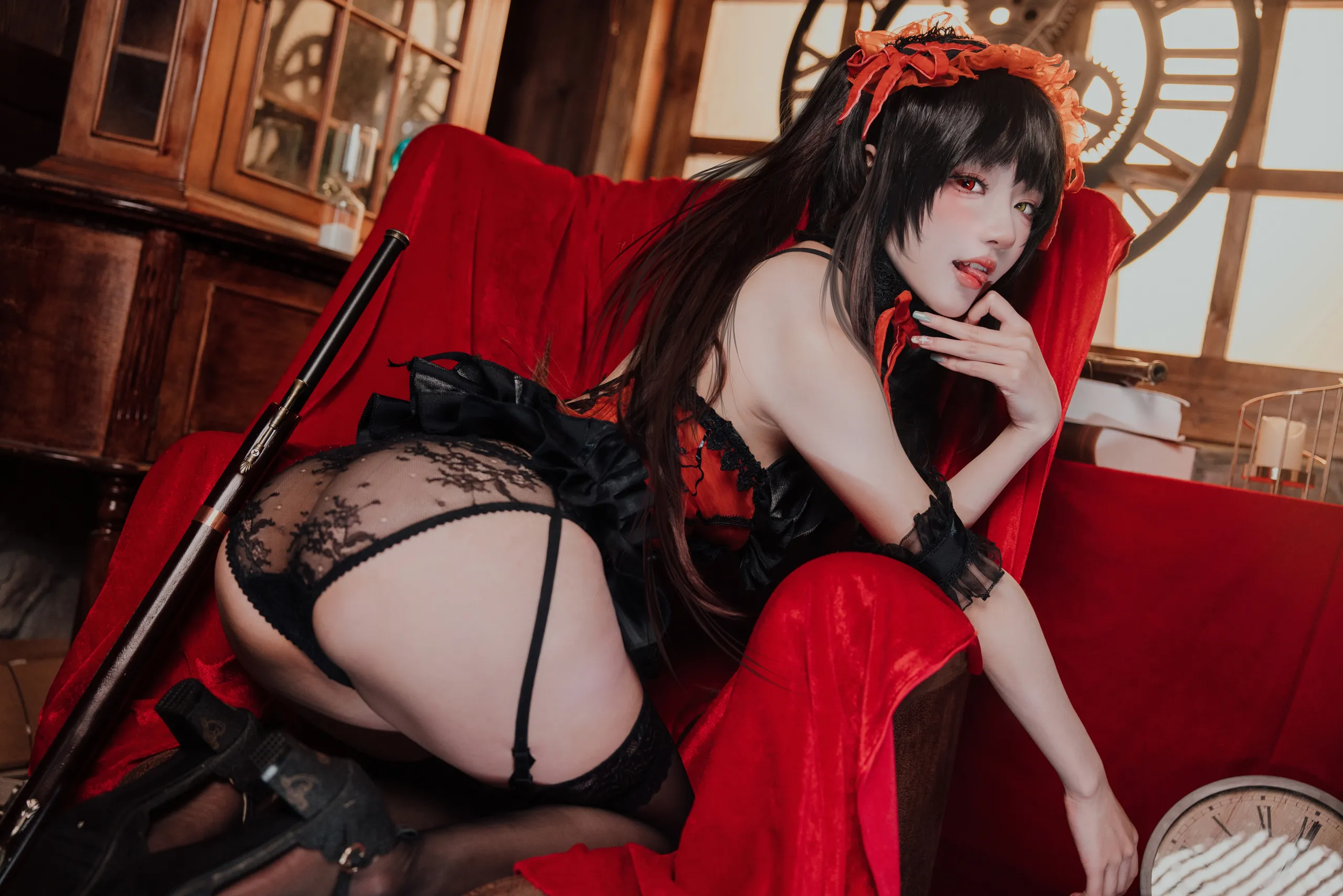 Đọc truyện hentai Tuyển tập Albums siêu phẩm Cosplay - Chap 1008 - Ah Bao is also a bunny girl Tokisaki Kurumi