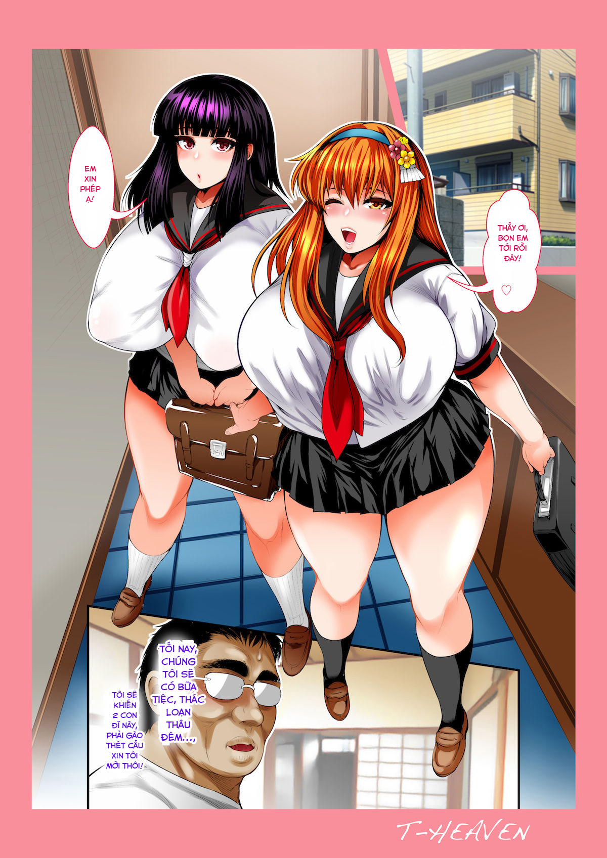 Đọc truyện hentai Kanojo-tachi wa Chuunen Kyoushi to Nuppori SEX Suru - Oneshot