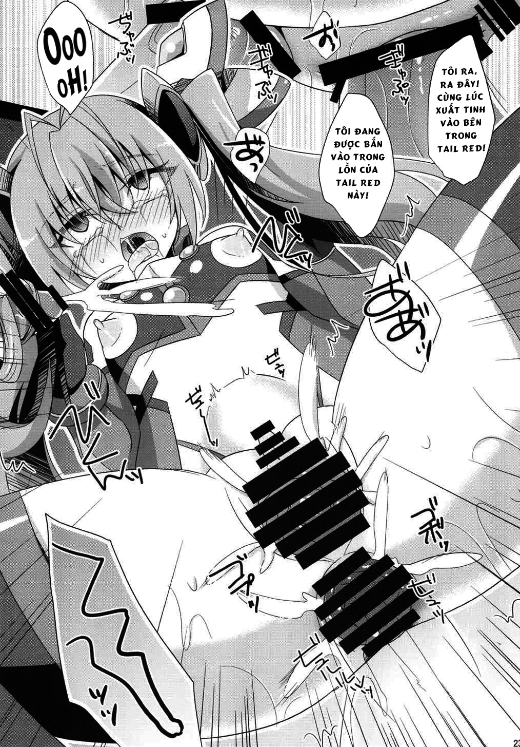 Đọc truyện hentai Hai bím đỏ tươi! - Oneshot