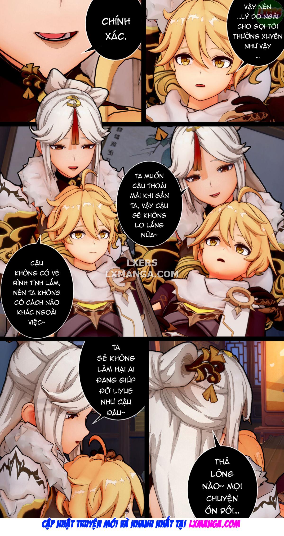 Đọc truyện hentai Lời tri ân đặc biệt của Ningguang - Oneshot