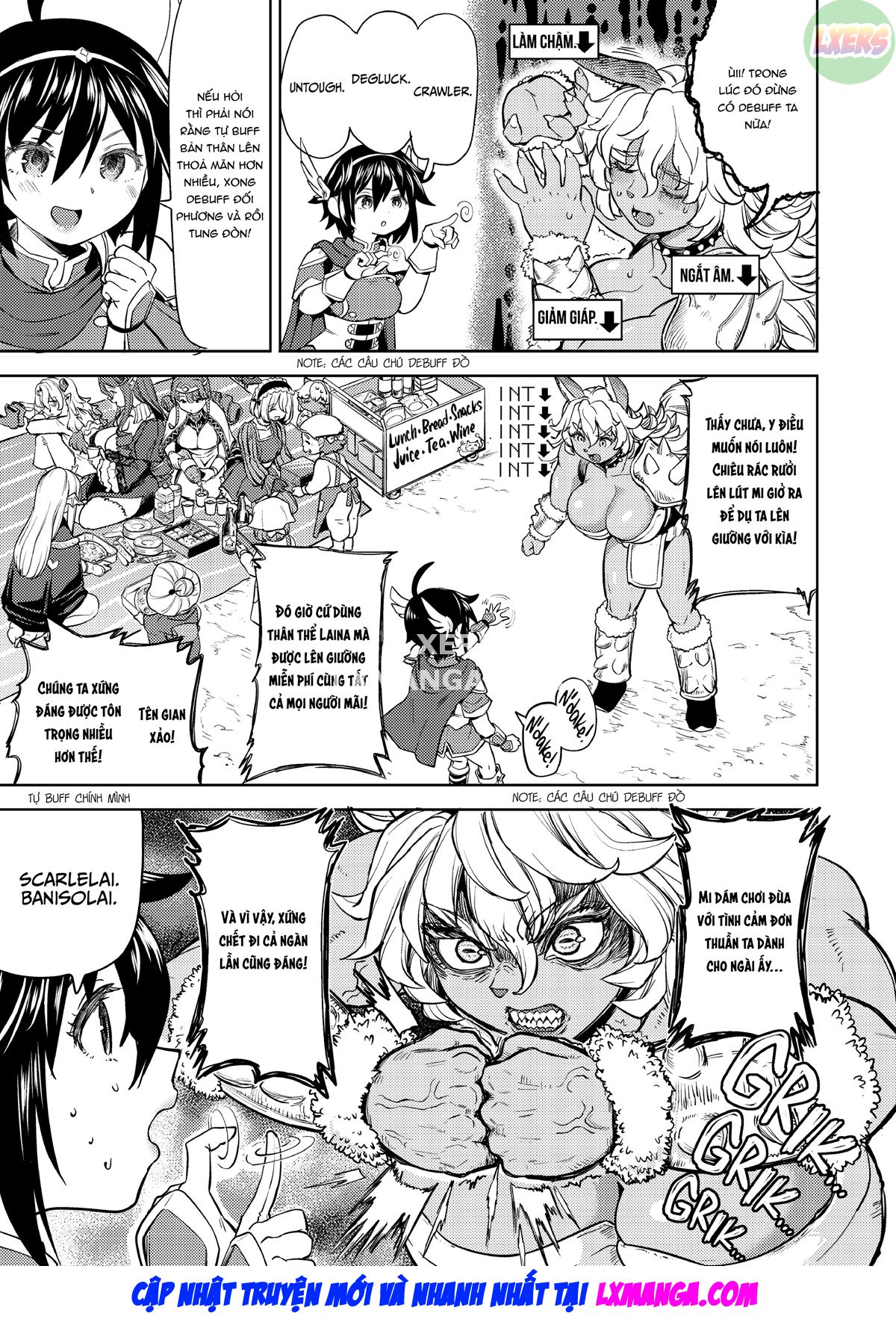 Đọc truyện hentai Tái sinh thành một nữ anh hùng có 5 người vợ quỷ - Chap 6