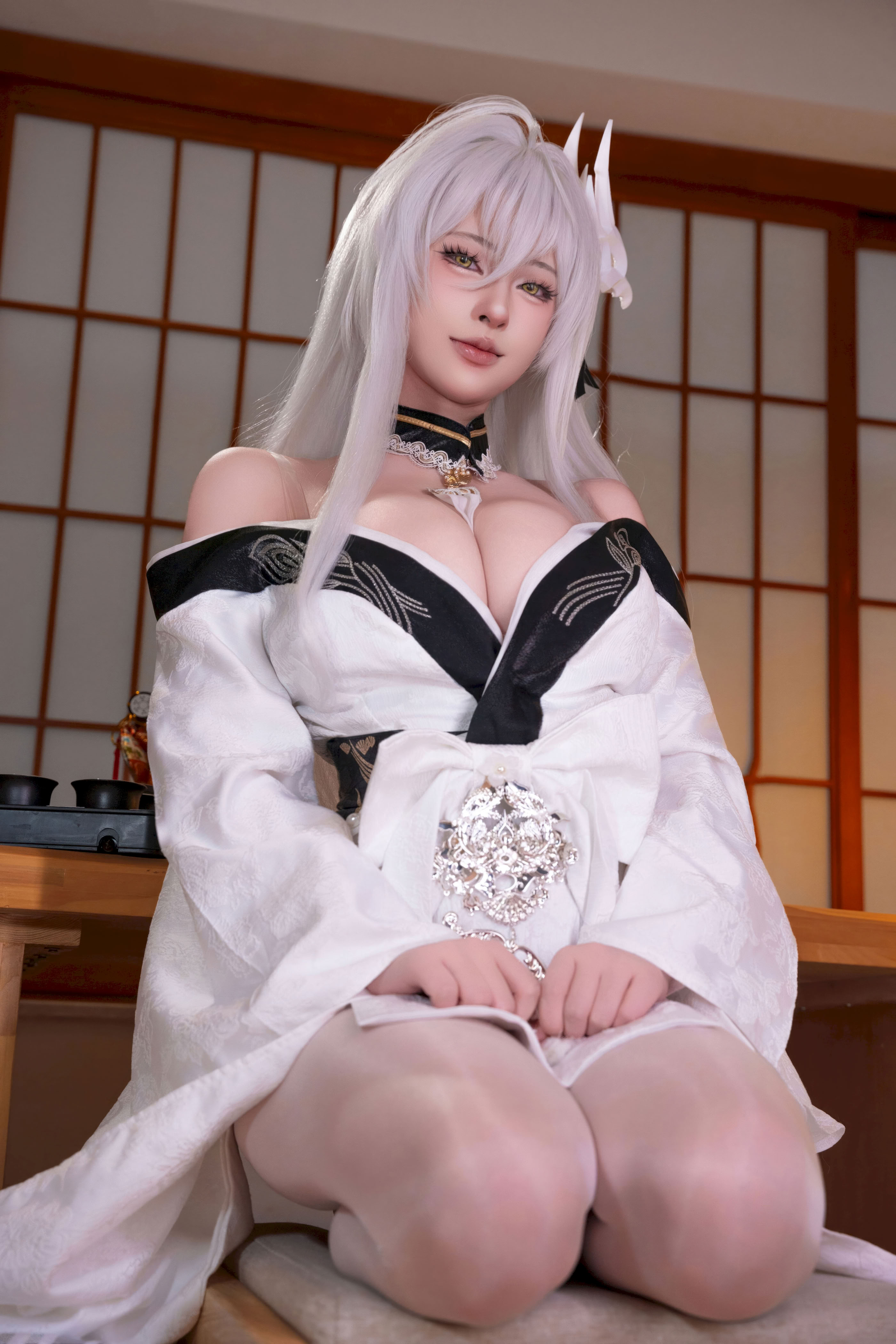 Đọc truyện hentai Tuyển tập Albums siêu phẩm Cosplay - Chap 1429 - Yuno Shimizu - Azur Lane Hakuhou Kimono