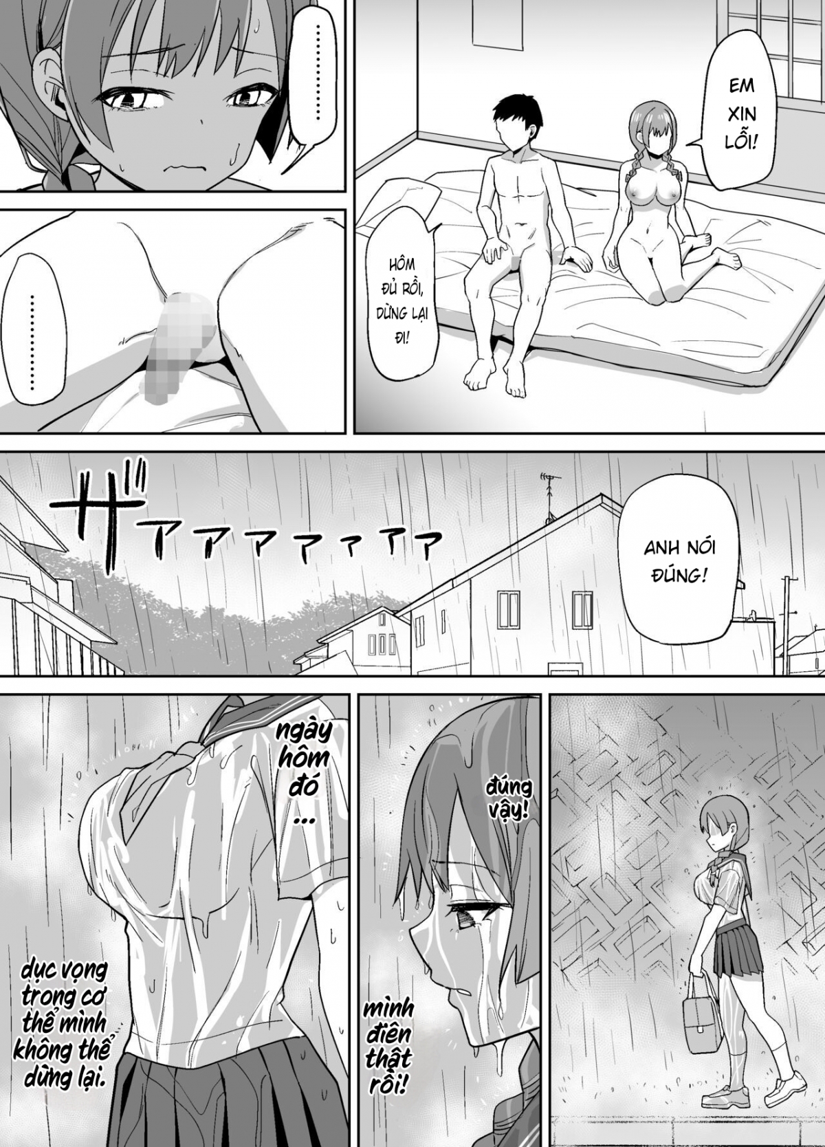 Đọc truyện hentai Inaka de wa Kawaii Kanojo wo Furyou no Senpai ni Netorare - Oneshot