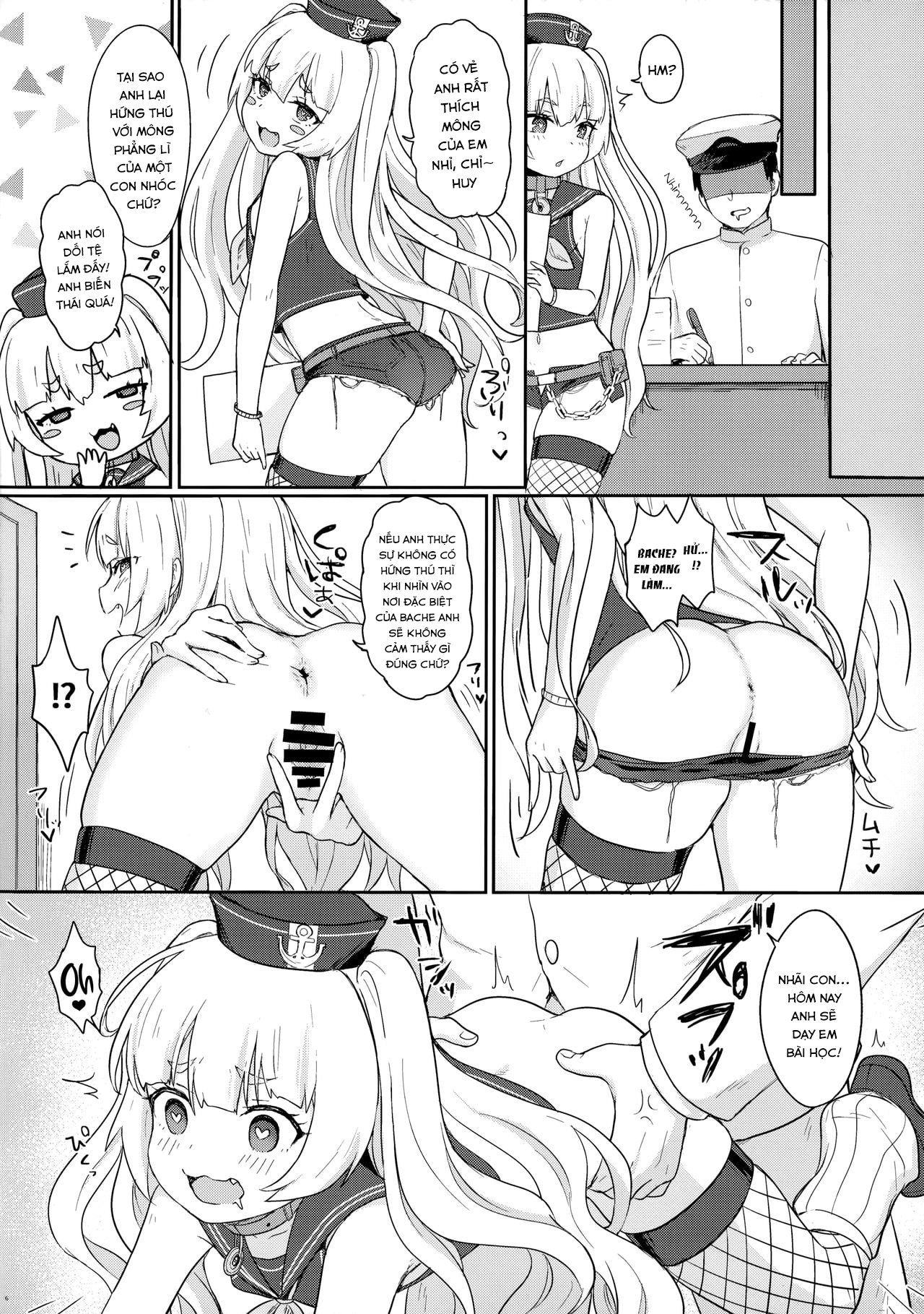 Đọc truyện hentai Leave Everything To Bache! (Azur Lane) - Oneshot