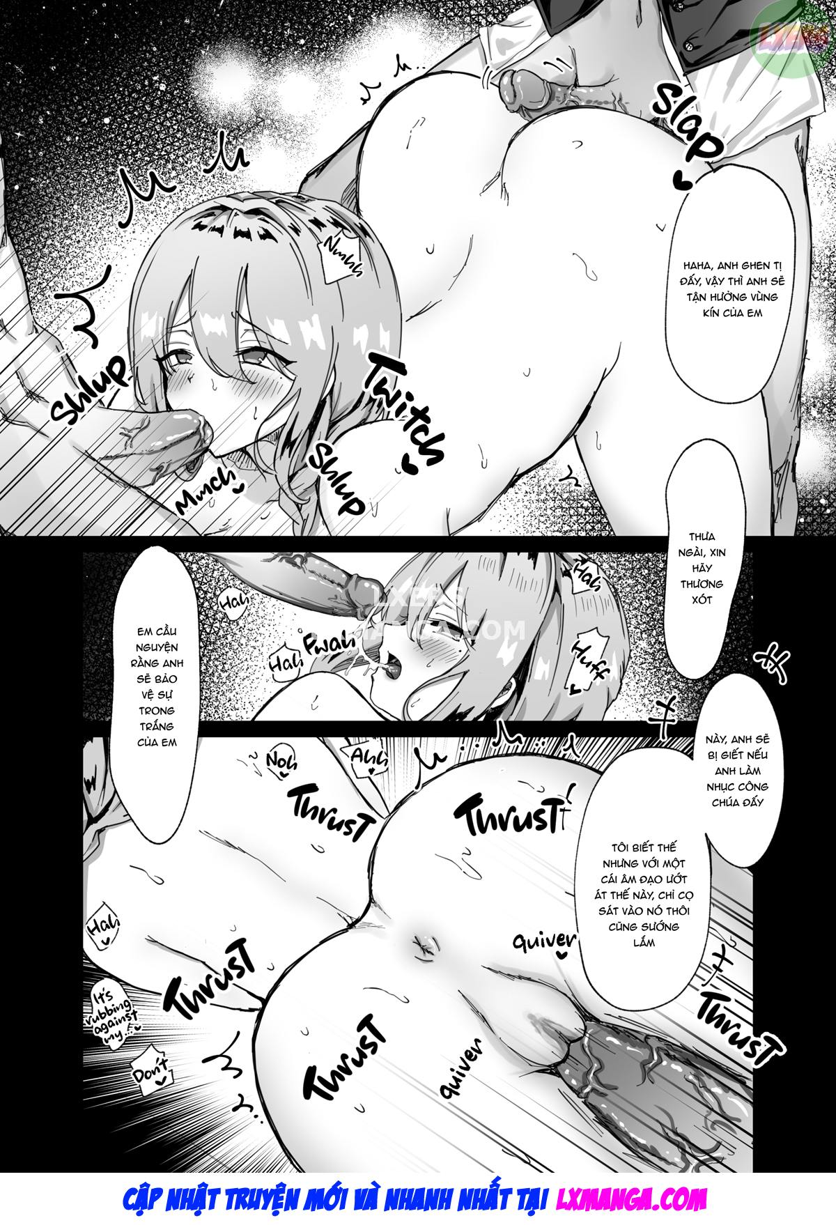 Đọc truyện hentai Công Chúa Bị Nguyền Rủa Và Kỵ Sĩ Còn Trinh - Oneshot