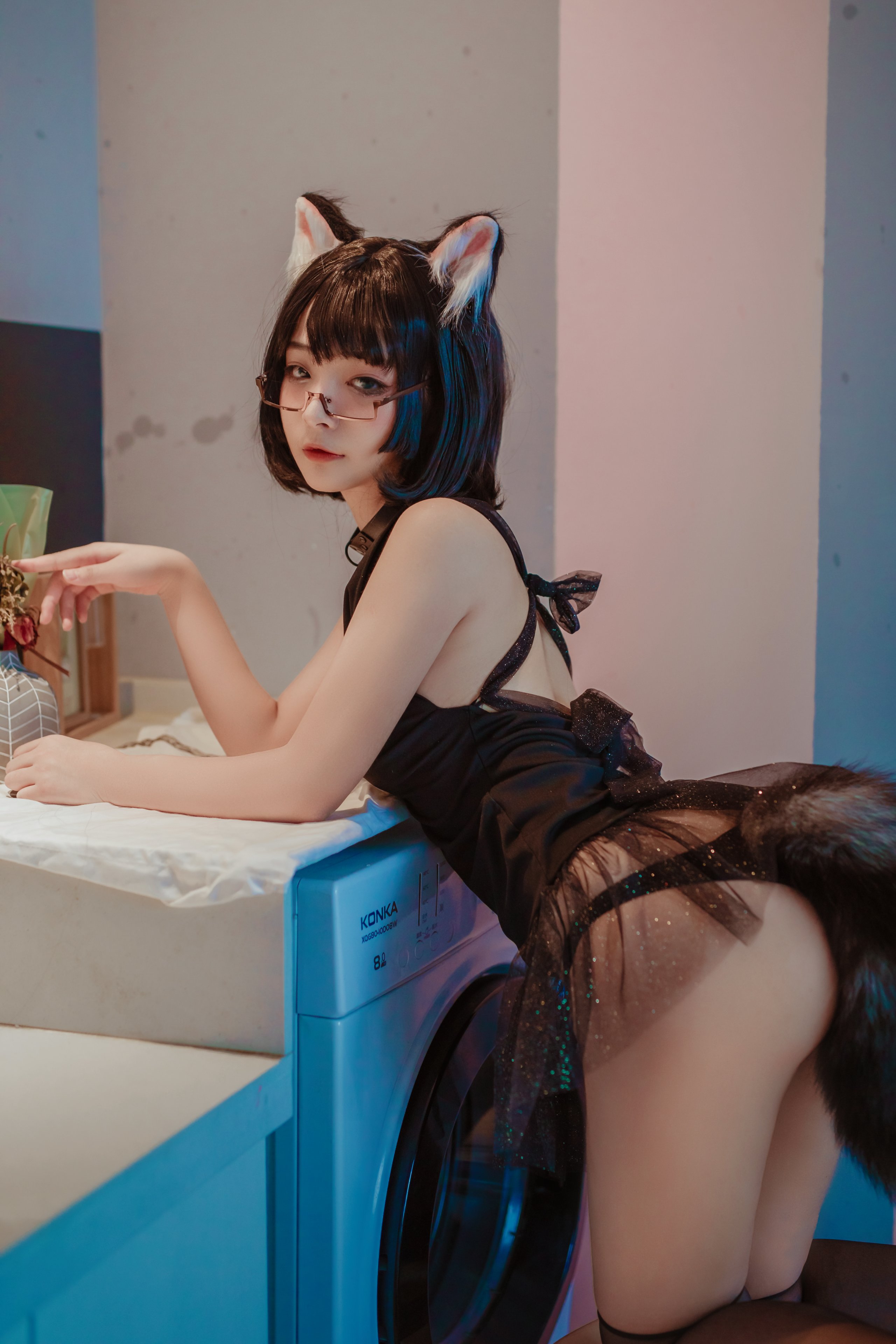 Đọc truyện hentai Tuyển tập Albums siêu phẩm Cosplay - Chap 542 - yuuhui - Cat head black skirt