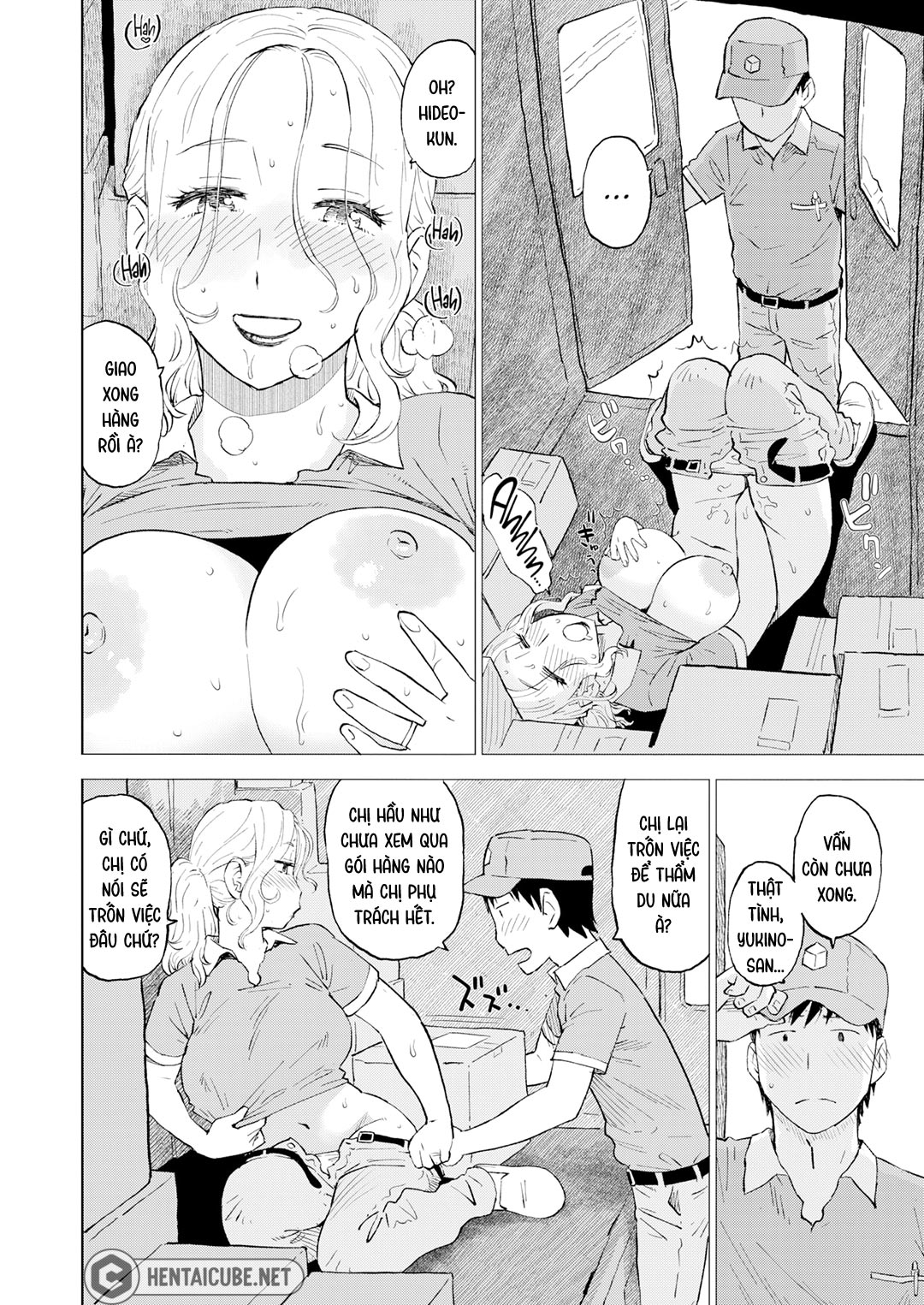 Đọc truyện hentai Phía sau xe giao hàng - Oneshot