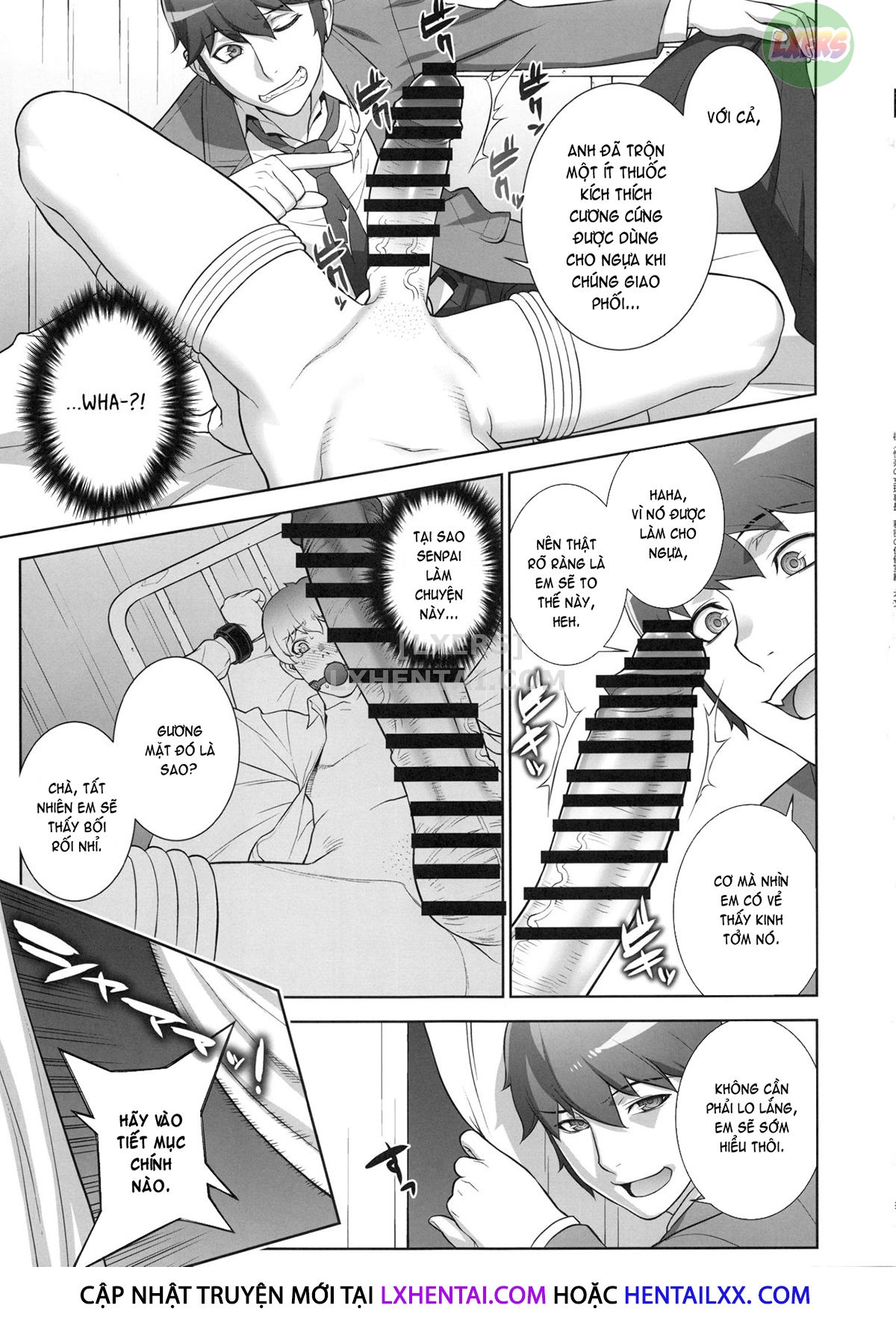 Đọc truyện hentai Etsuraku no Onna Rijichou - Chap 3 ~Himitsu No Hokenshitsu Hen~