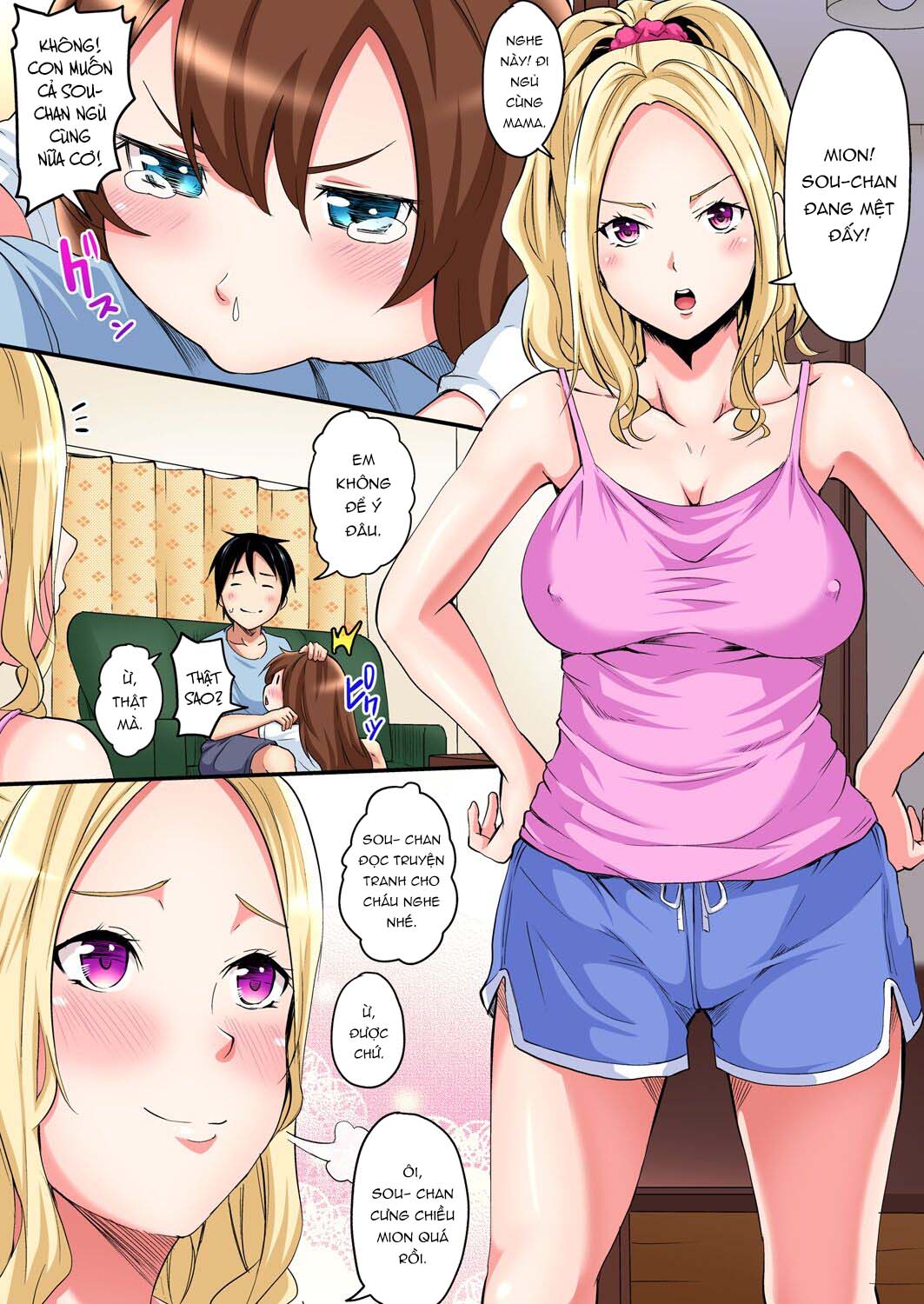 Đọc truyện hentai Bà Mẹ Teen Và Các Tư Thế SEX - Chap 2: Tắm chùng chị vợ