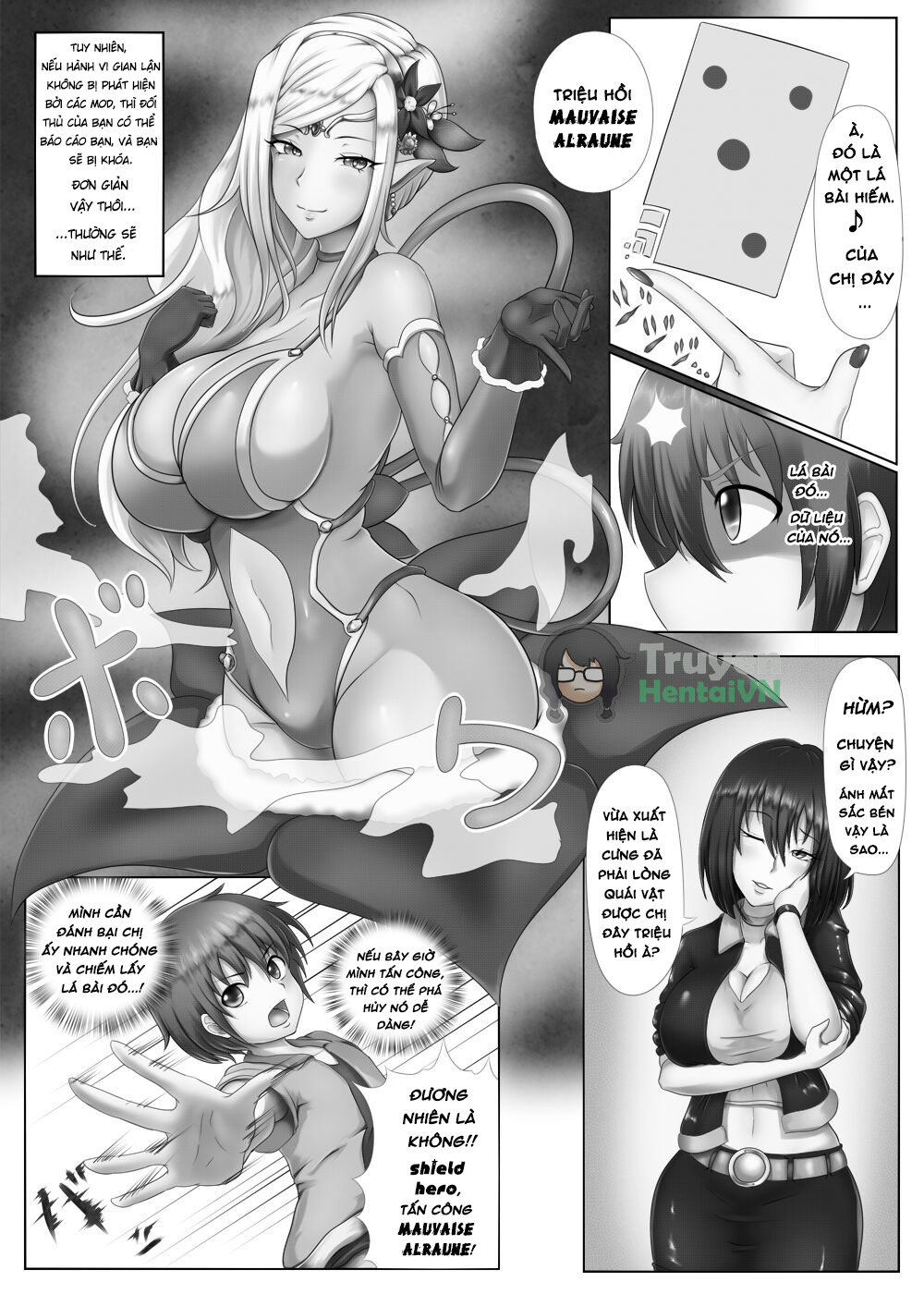 Đọc truyện hentai Lust Card (Card Battle de Monster Musume ni Okasareru Goudoushi 1 Nettou Hen) - Oneshot