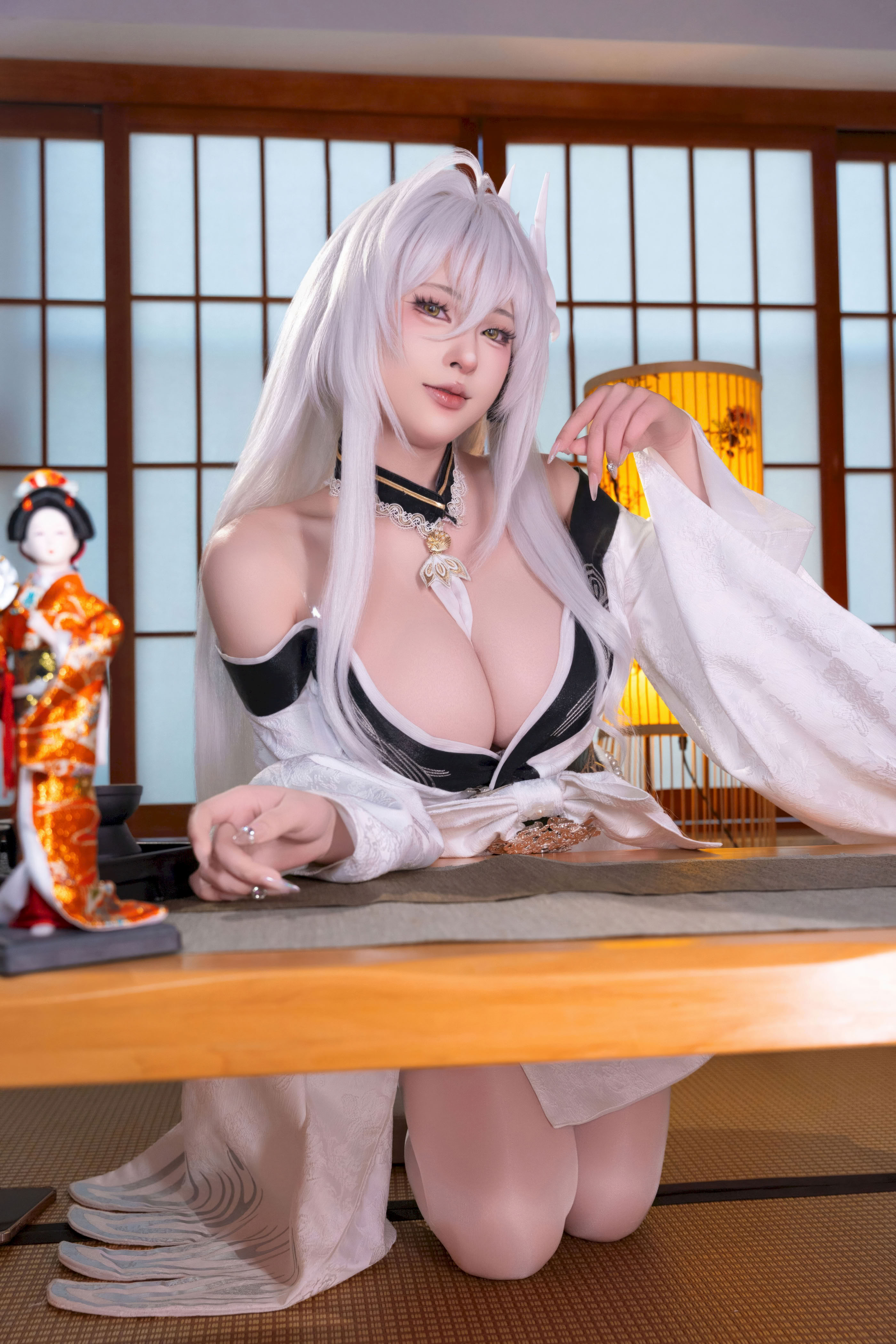 Đọc truyện hentai Tuyển tập Albums siêu phẩm Cosplay - Chap 1429 - Yuno Shimizu - Azur Lane Hakuhou Kimono